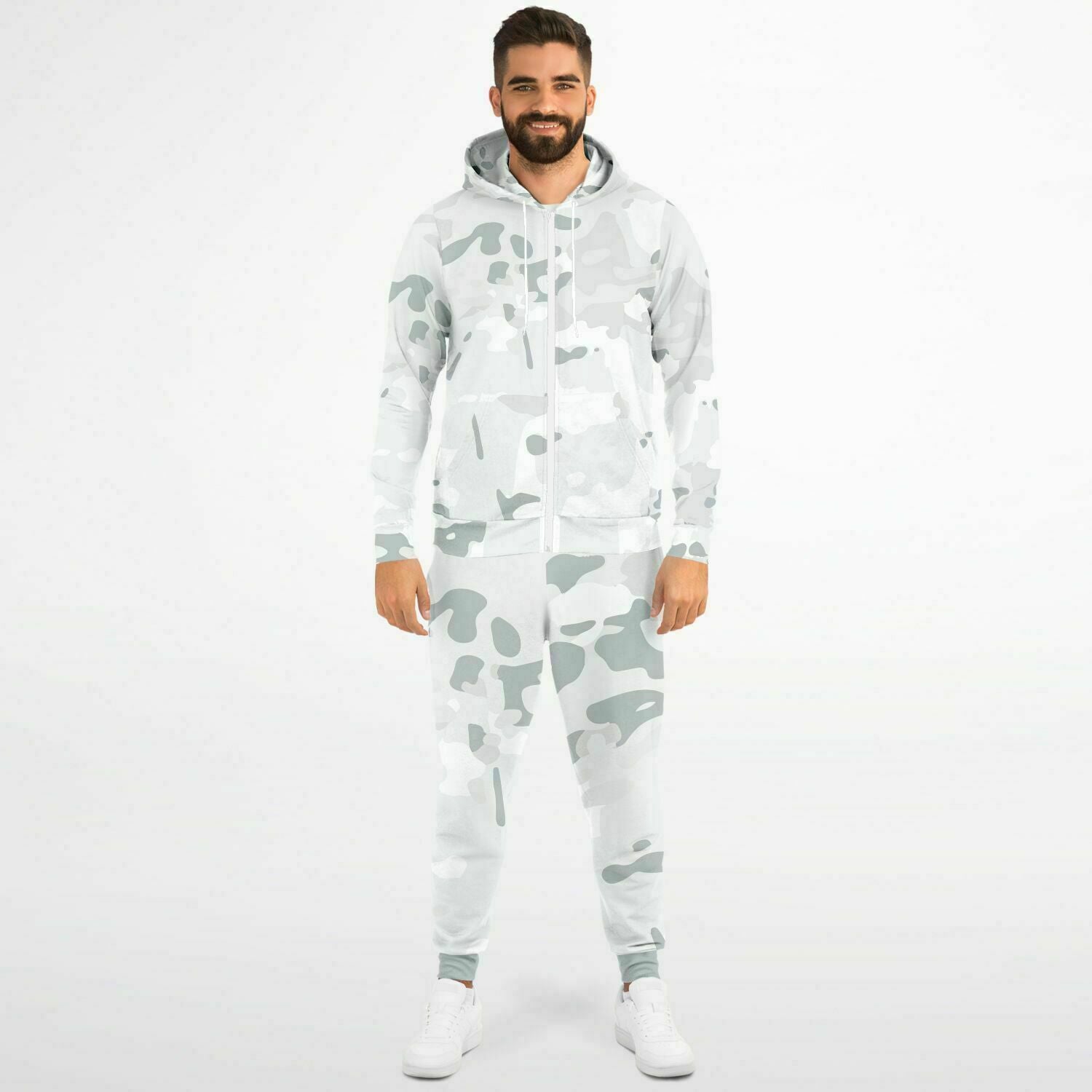 Snow Camo Ziphoodie and Jogger Set