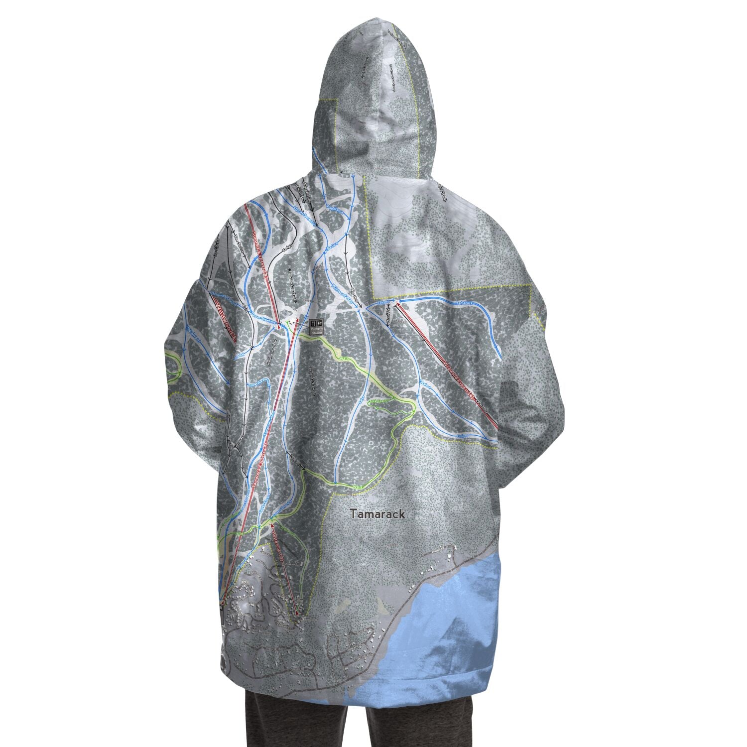 Tamarack, Idaho Ski Trail Map - Snug Hoodie