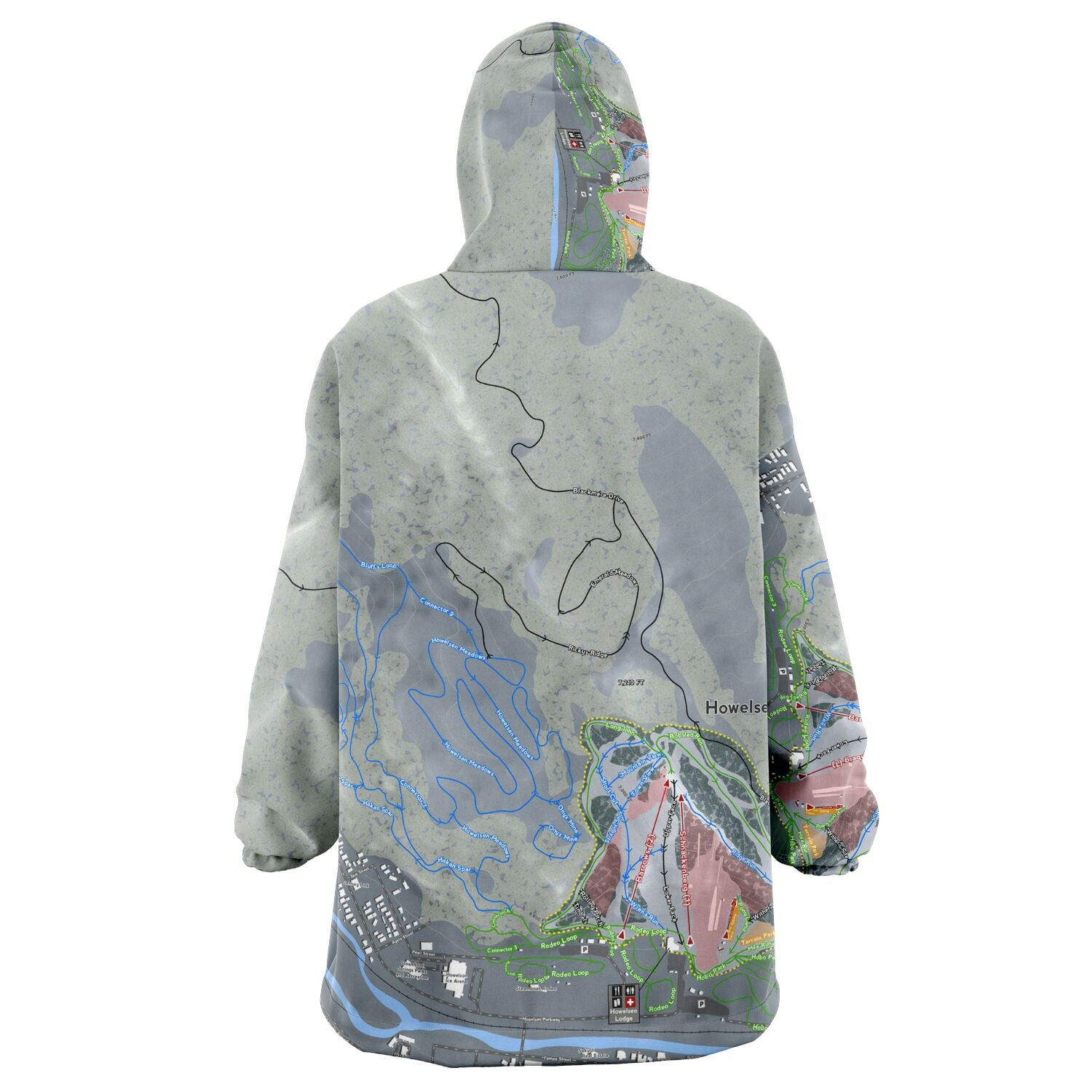 Howelsen Hill, Colorado Ski Trail Map - Snug Hoodie