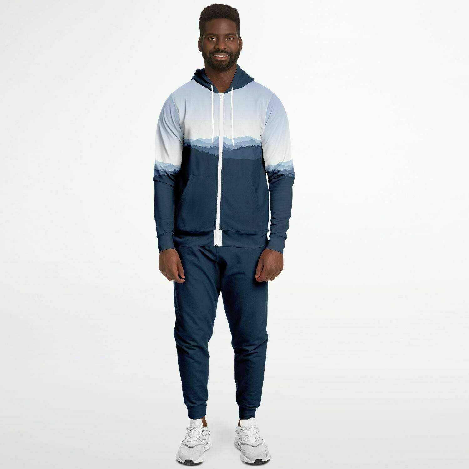 Morning Bluebird Unisex Ziphoodie And Jogger Set