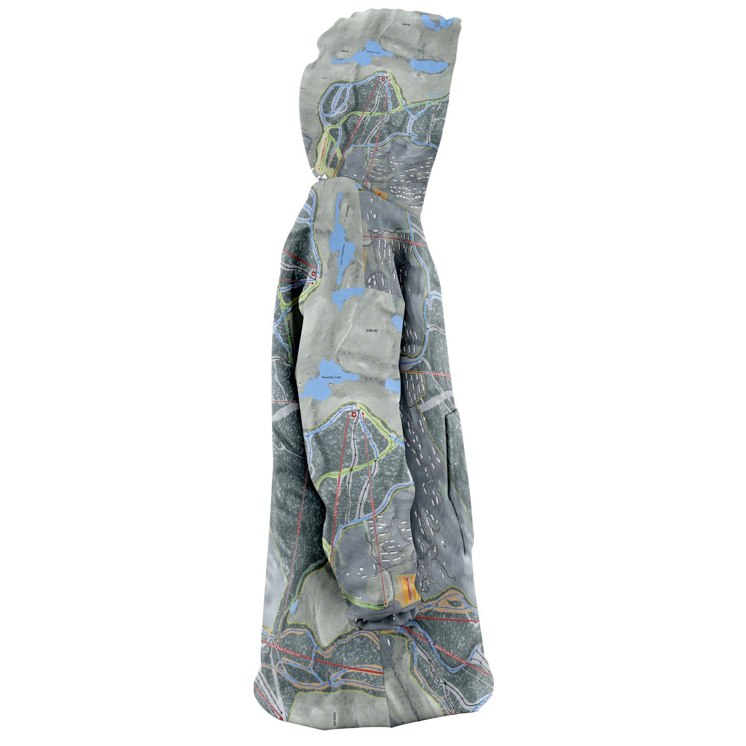 Mountain Creek, New Jersey Ski Trail Map - Snug Hoodie