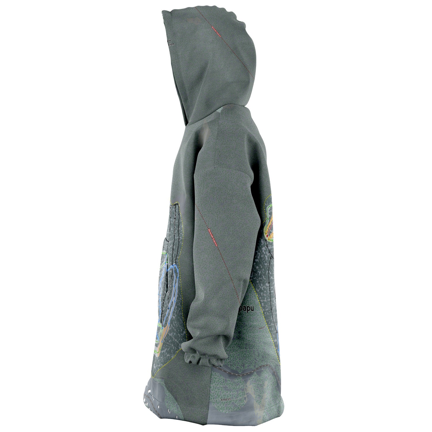 Sipapu, New Mexico Ski Trail Map - Snug Hoodie