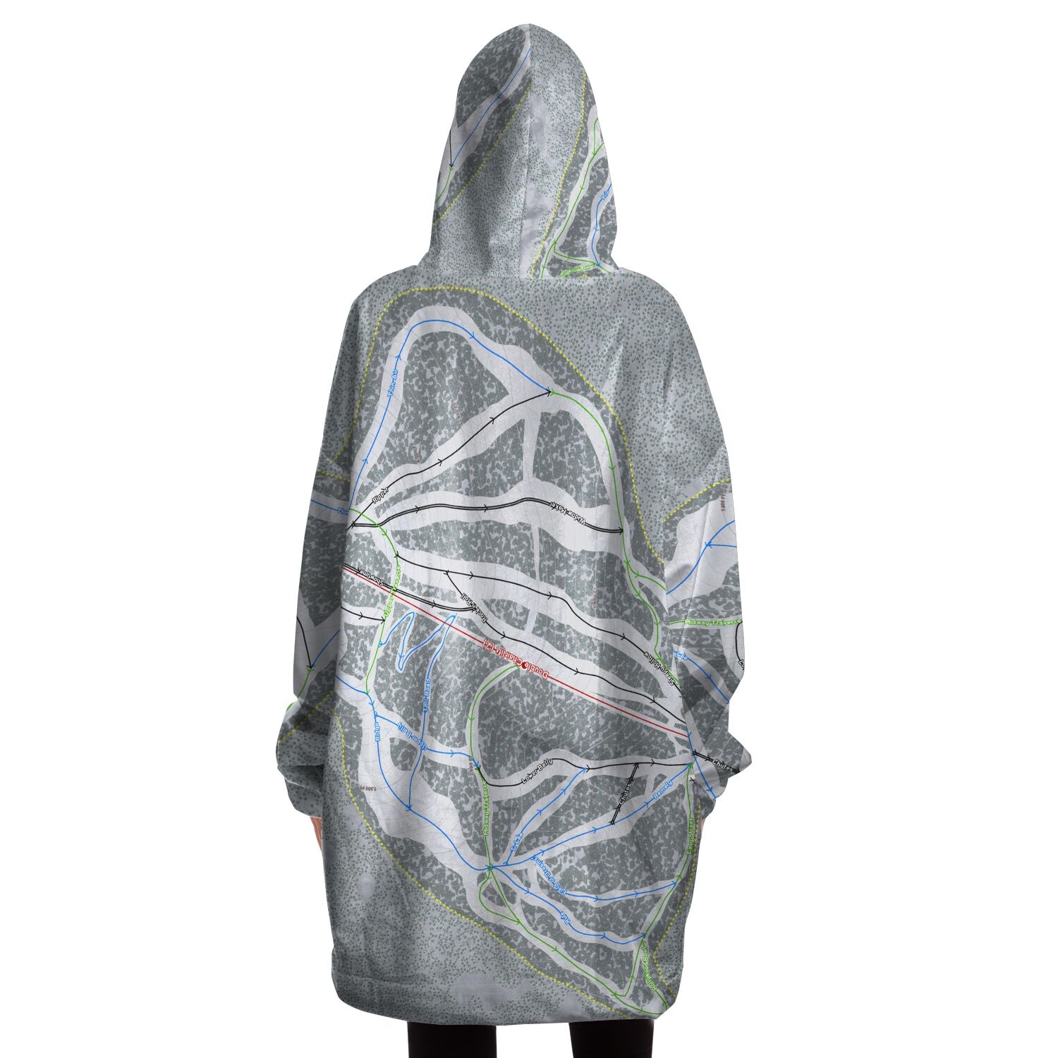 Maverick, Montana Ski Trail Map - Snug Hoodie