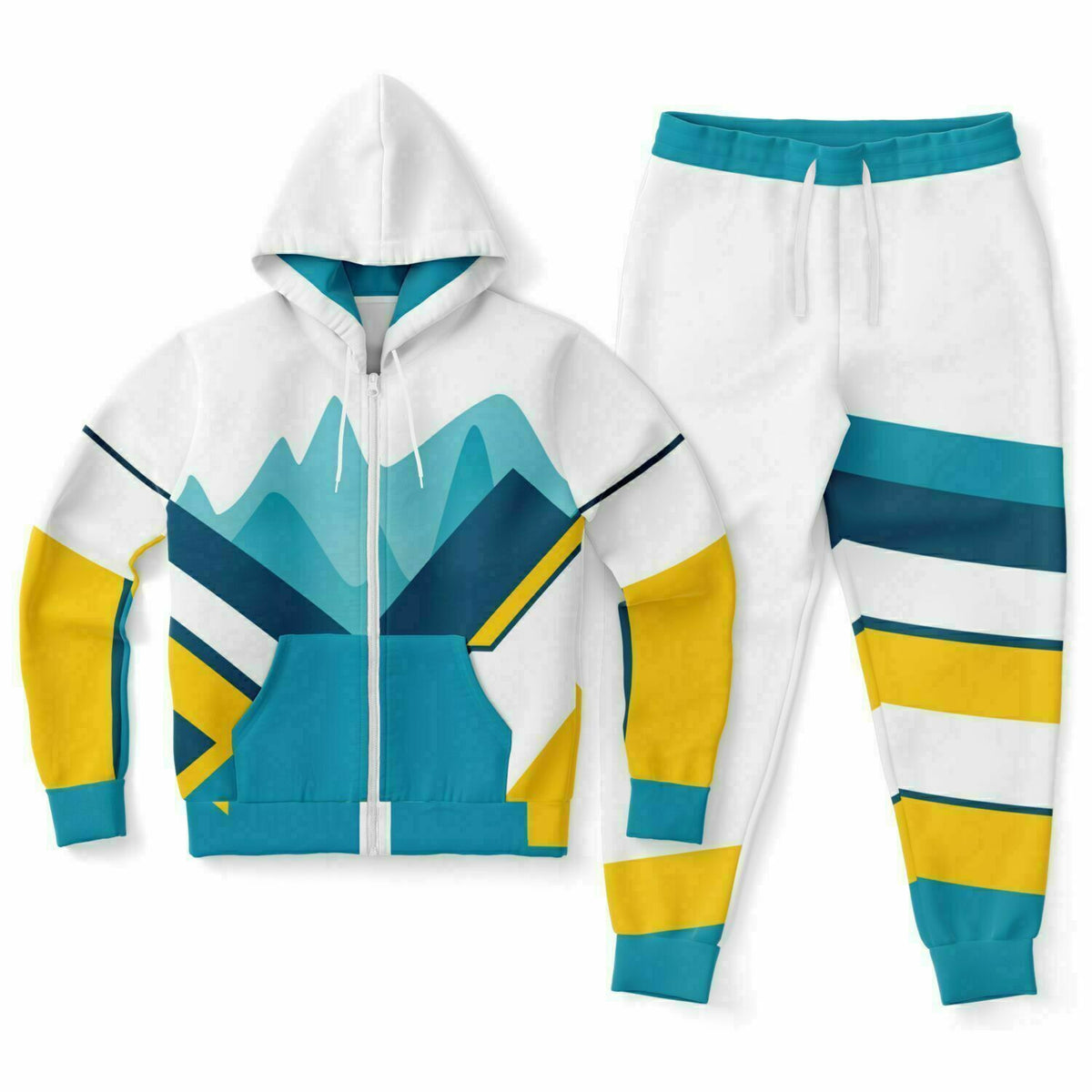 RETRO SEND UNISEX ZIPHOODIE AND JOGGER SET