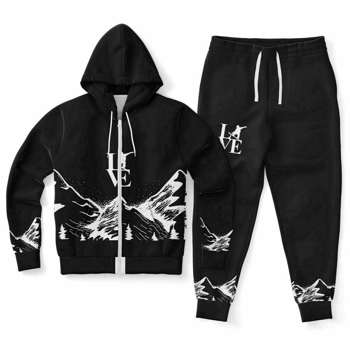 Love Snowboard, Ziphoodie and Jogger Set