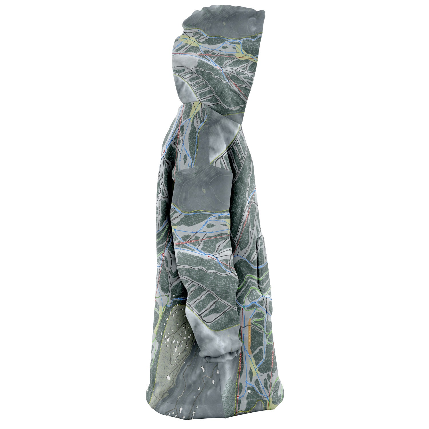 Sundance, Utah Ski Trail Map - Snug Hoodie