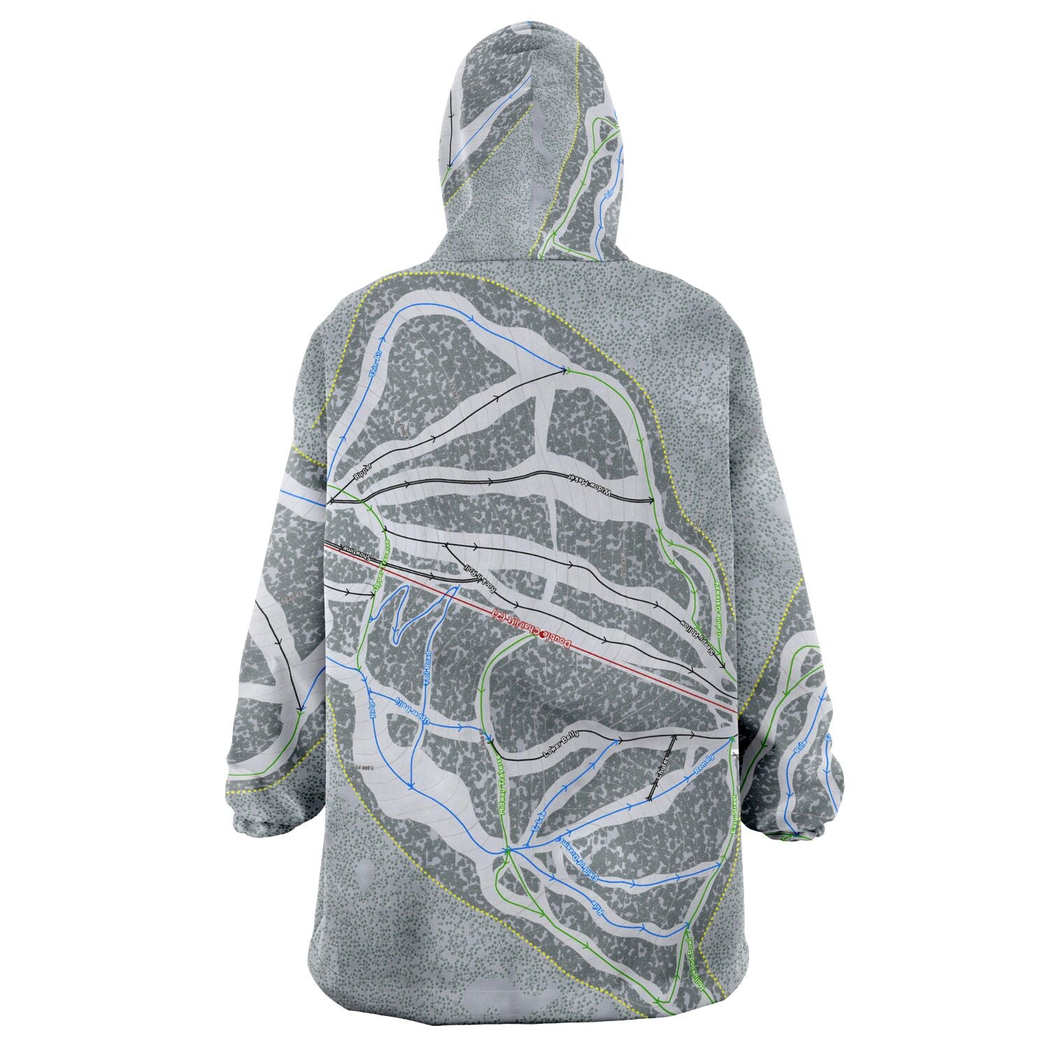 Maverick, Montana Ski Trail Map - Snug Hoodie