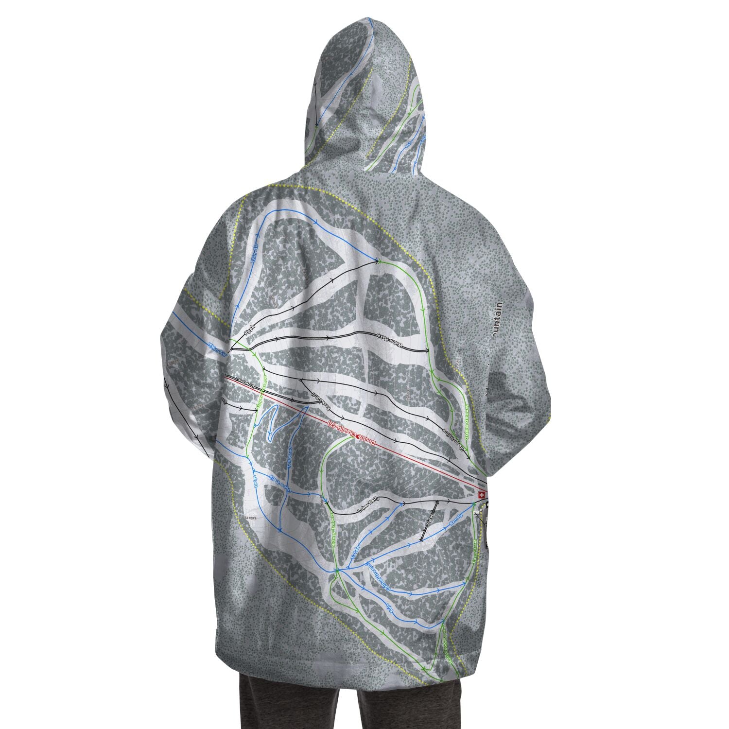 Maverick, Montana Ski Trail Map - Snug Hoodie