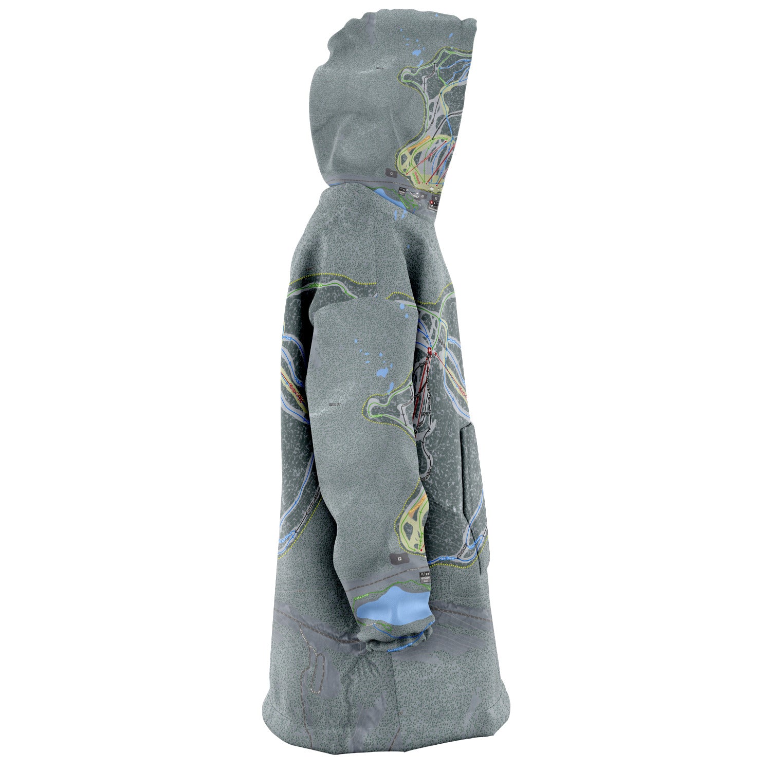 White Pass, Washington Ski Trail Map - Snug Hoodie