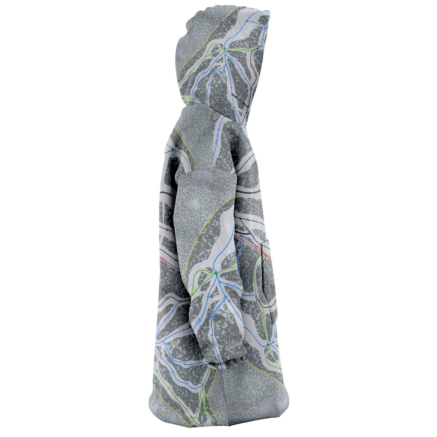 Maverick, Montana Ski Trail Map - Snug Hoodie