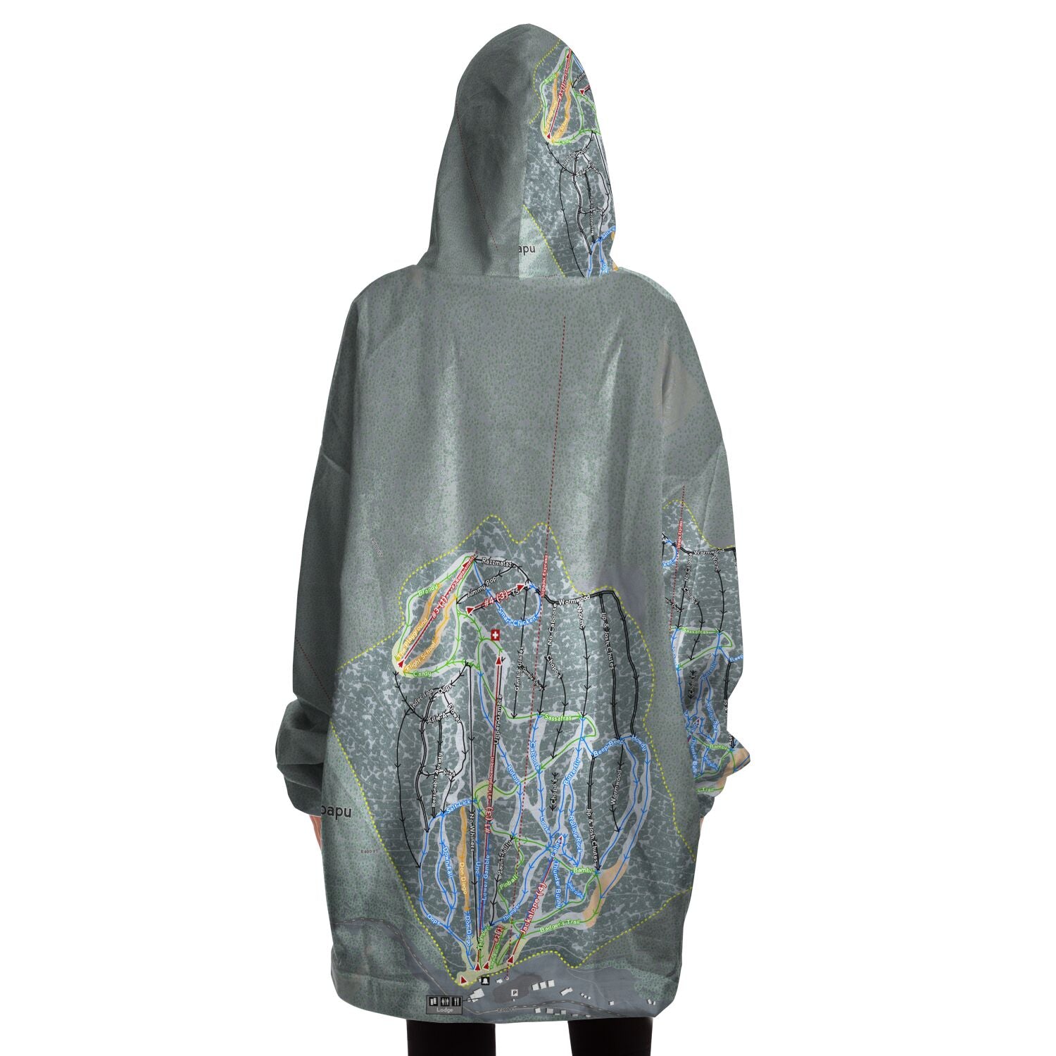 Sipapu, New Mexico Ski Trail Map - Snug Hoodie