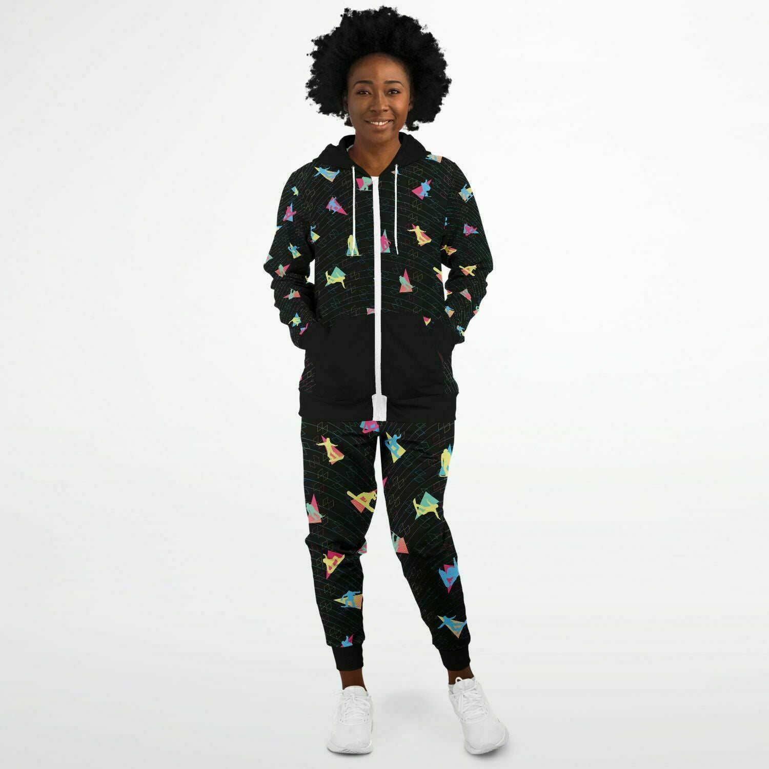 Snowboard Party Ziphoodie and Jogger Set