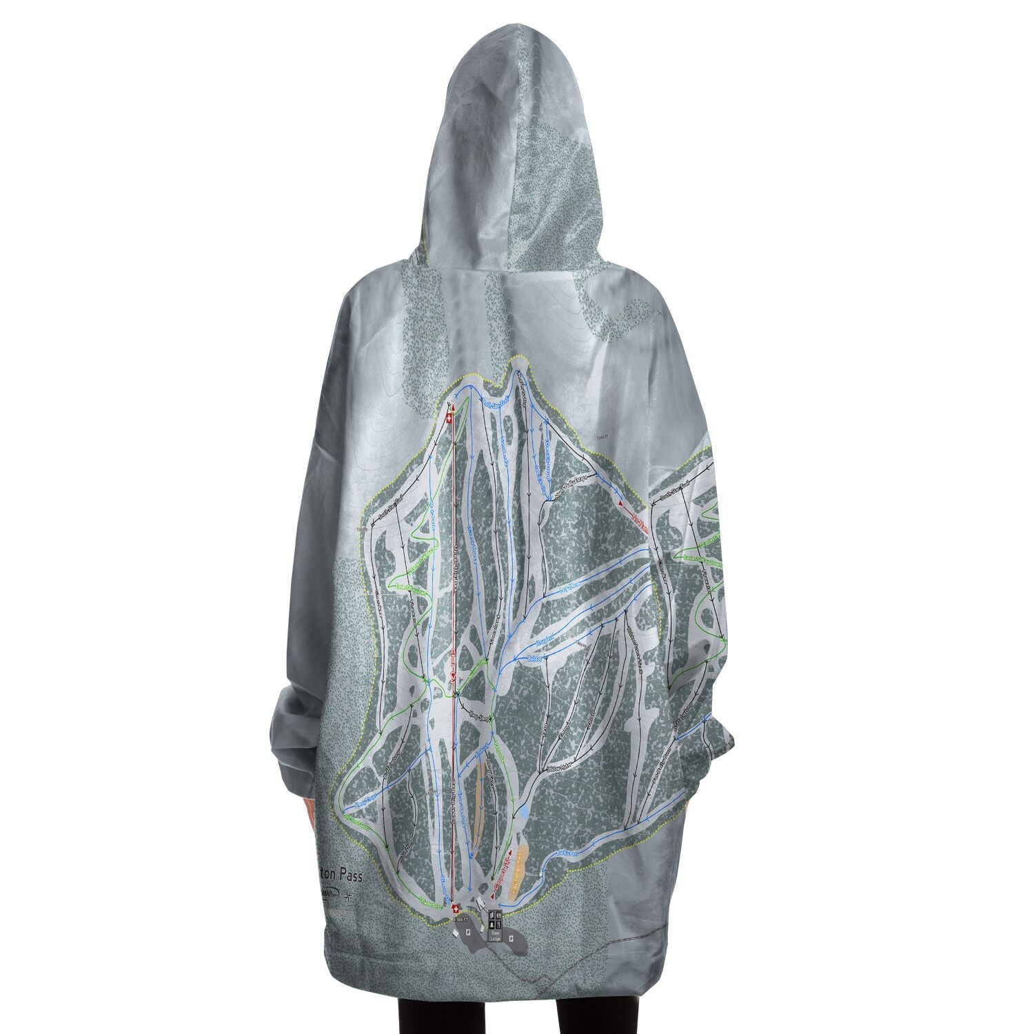 Teton Pass, Oregon Trail Map Snug Hoodie