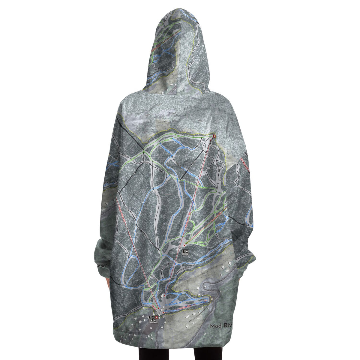 Mad River Glen, Vermont Ski Trail Map - Snug Hoodie