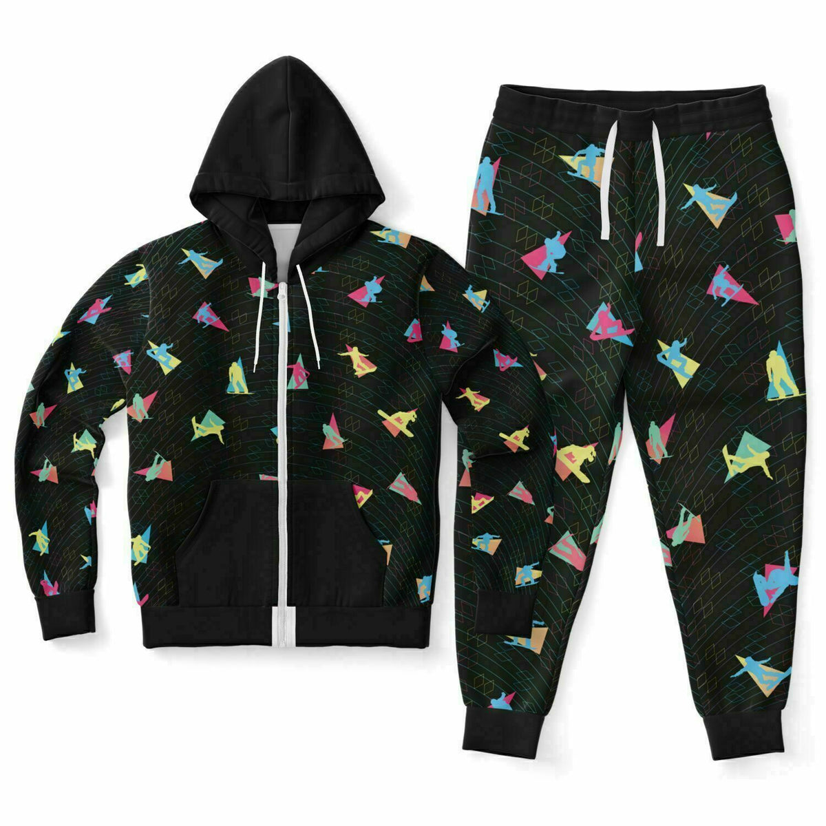 Snowboard Party Ziphoodie and Jogger Set