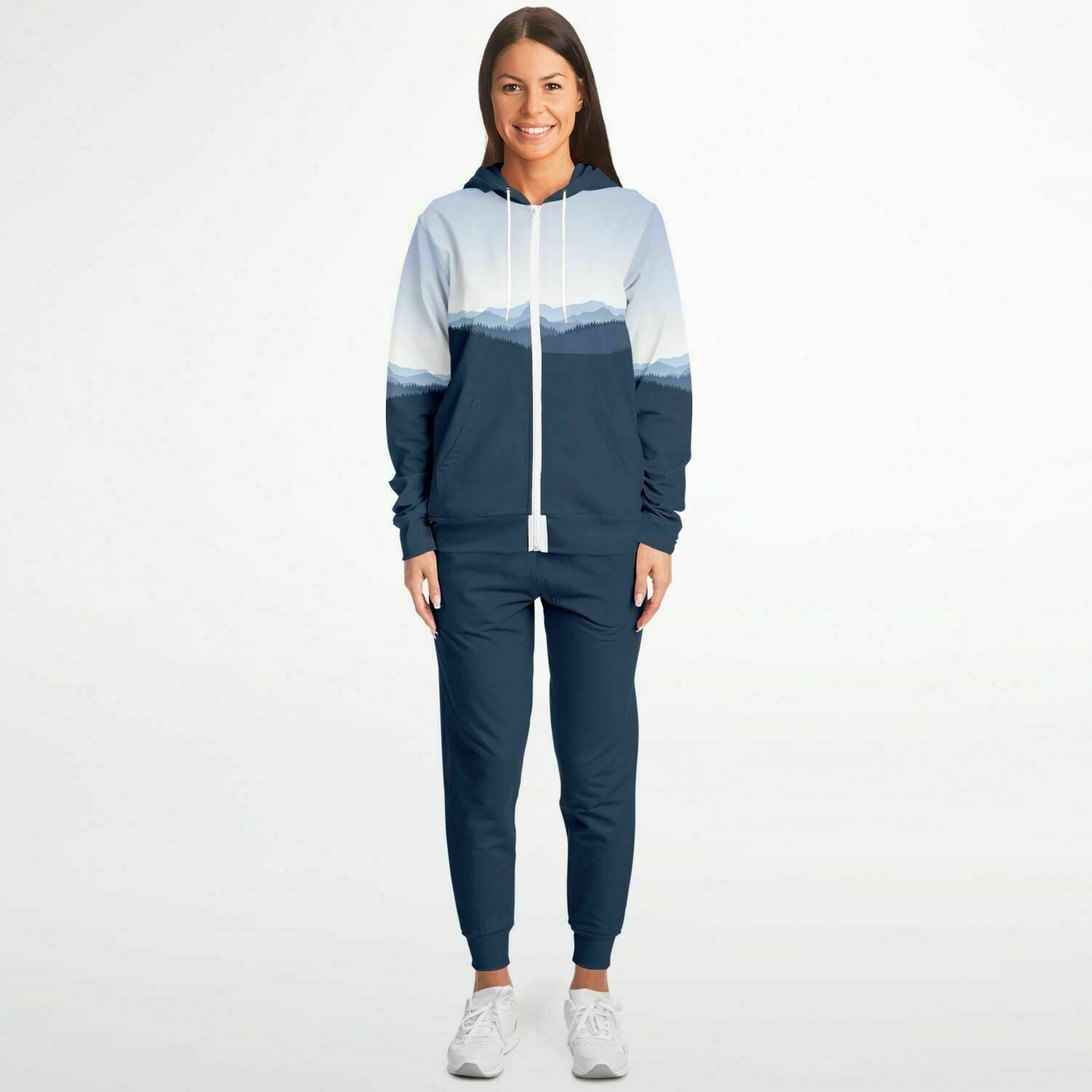 Morning Bluebird Unisex Ziphoodie And Jogger Set