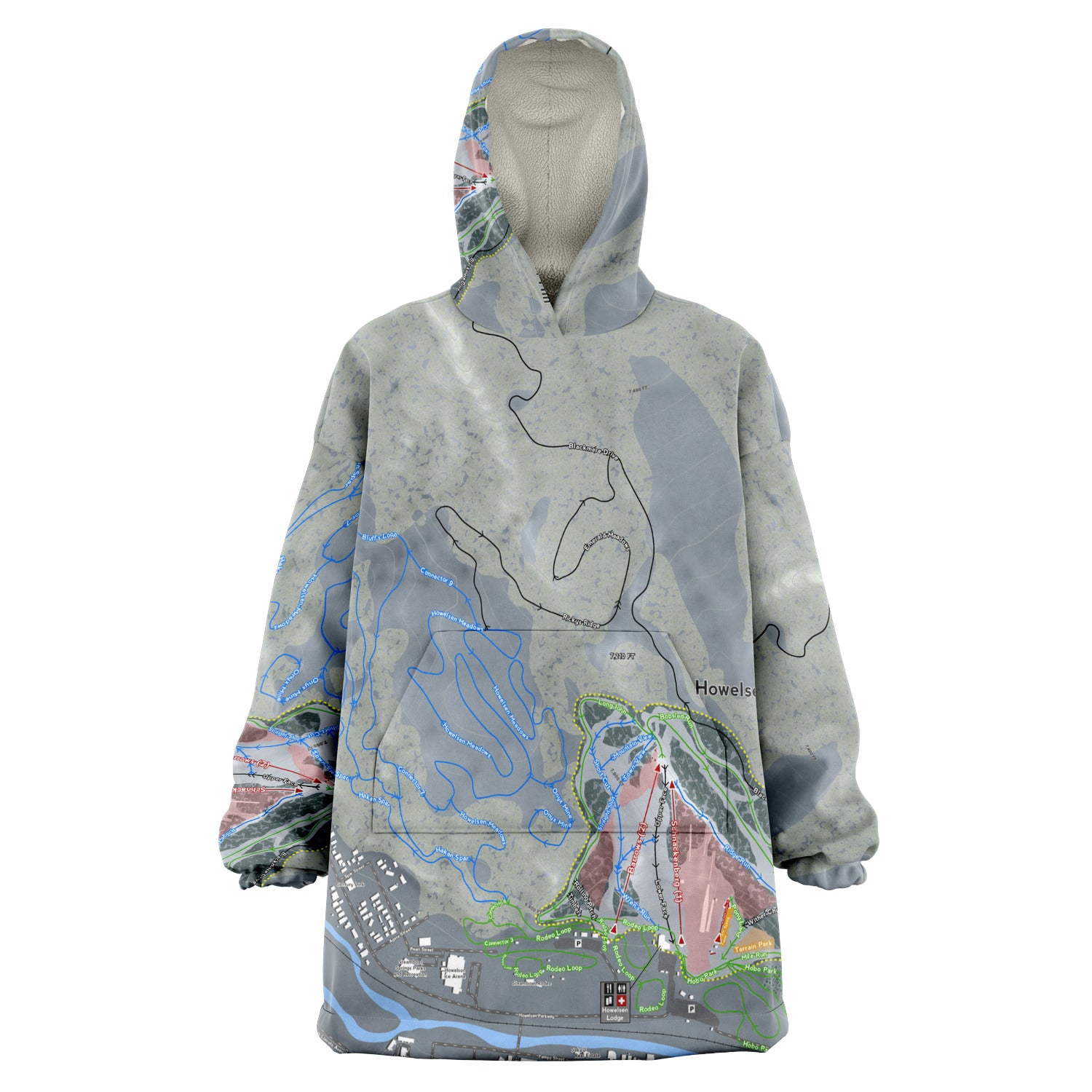 Howelsen Hill, Colorado Ski Trail Map - Snug Hoodie