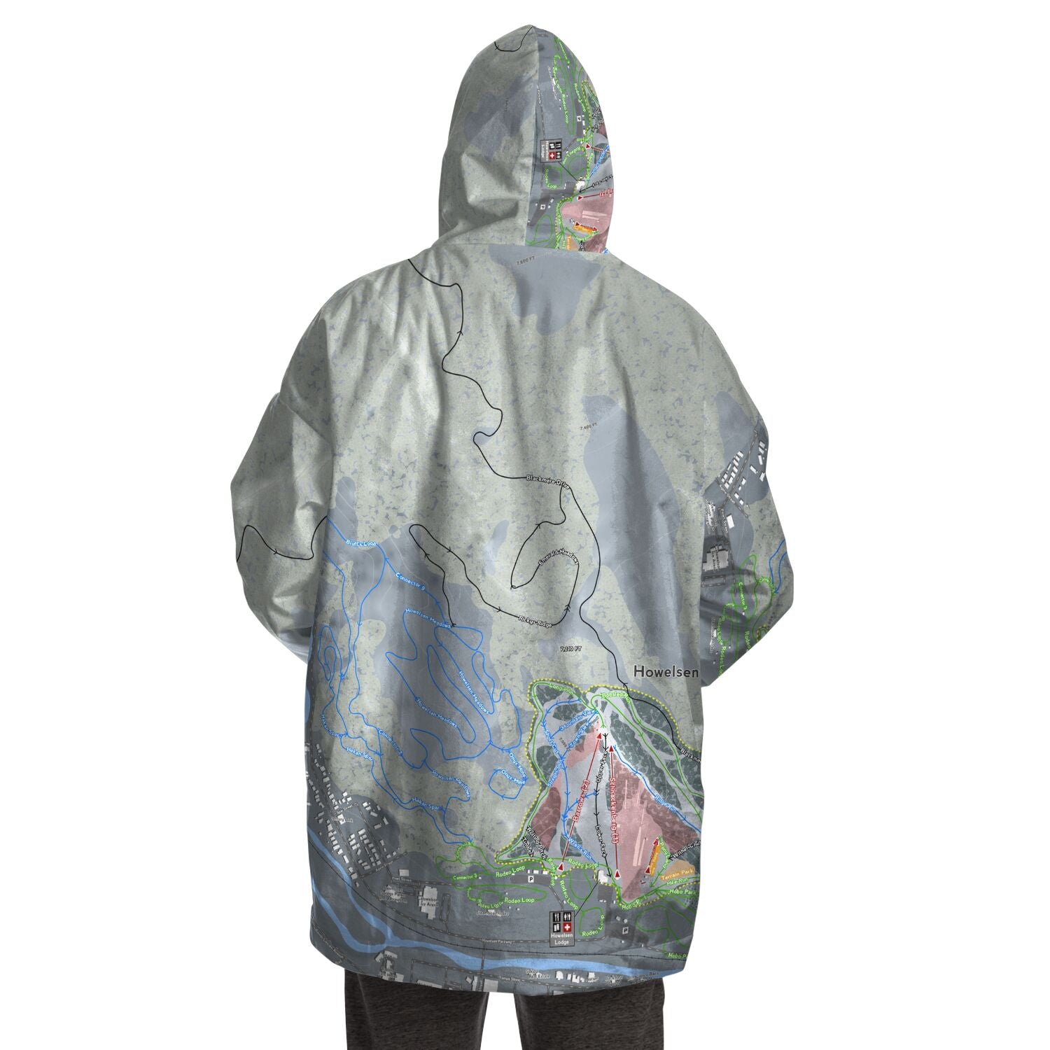 Howelsen Hill, Colorado Ski Trail Map - Snug Hoodie