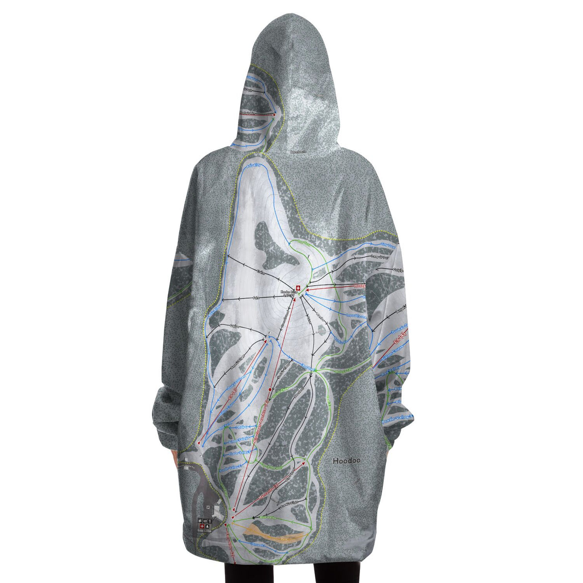 Hoodoo, Oregon Ski Trail Map - Snug Hoodie