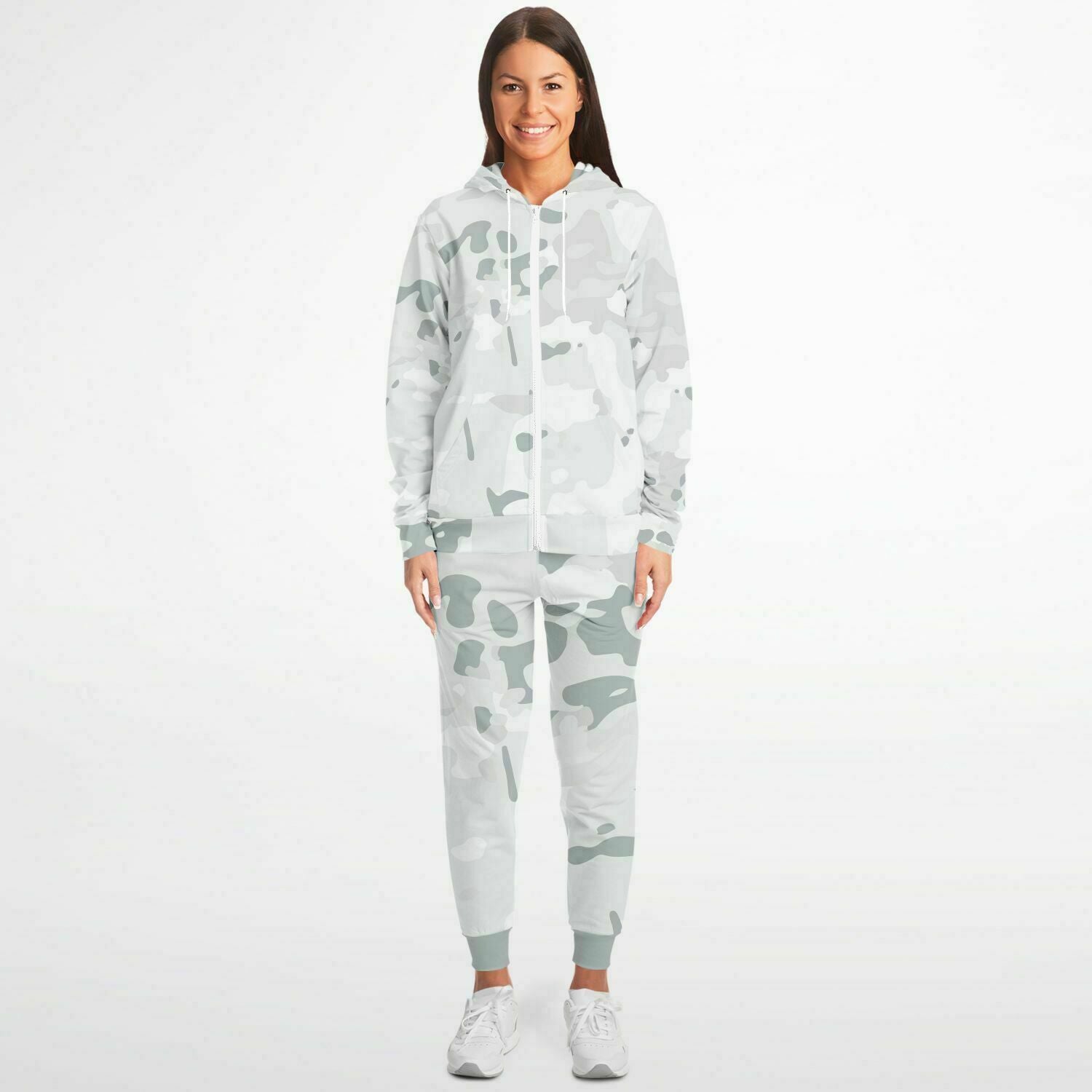 Snow Camo Ziphoodie and Jogger Set