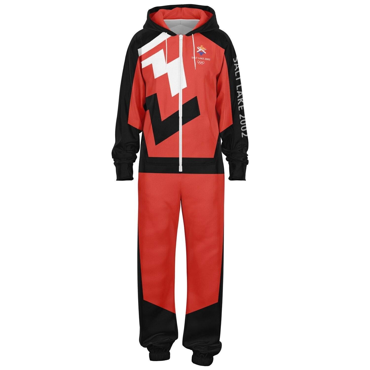 The Salt Lake 2002 Olympics Uniforms Jumpsuit - Red