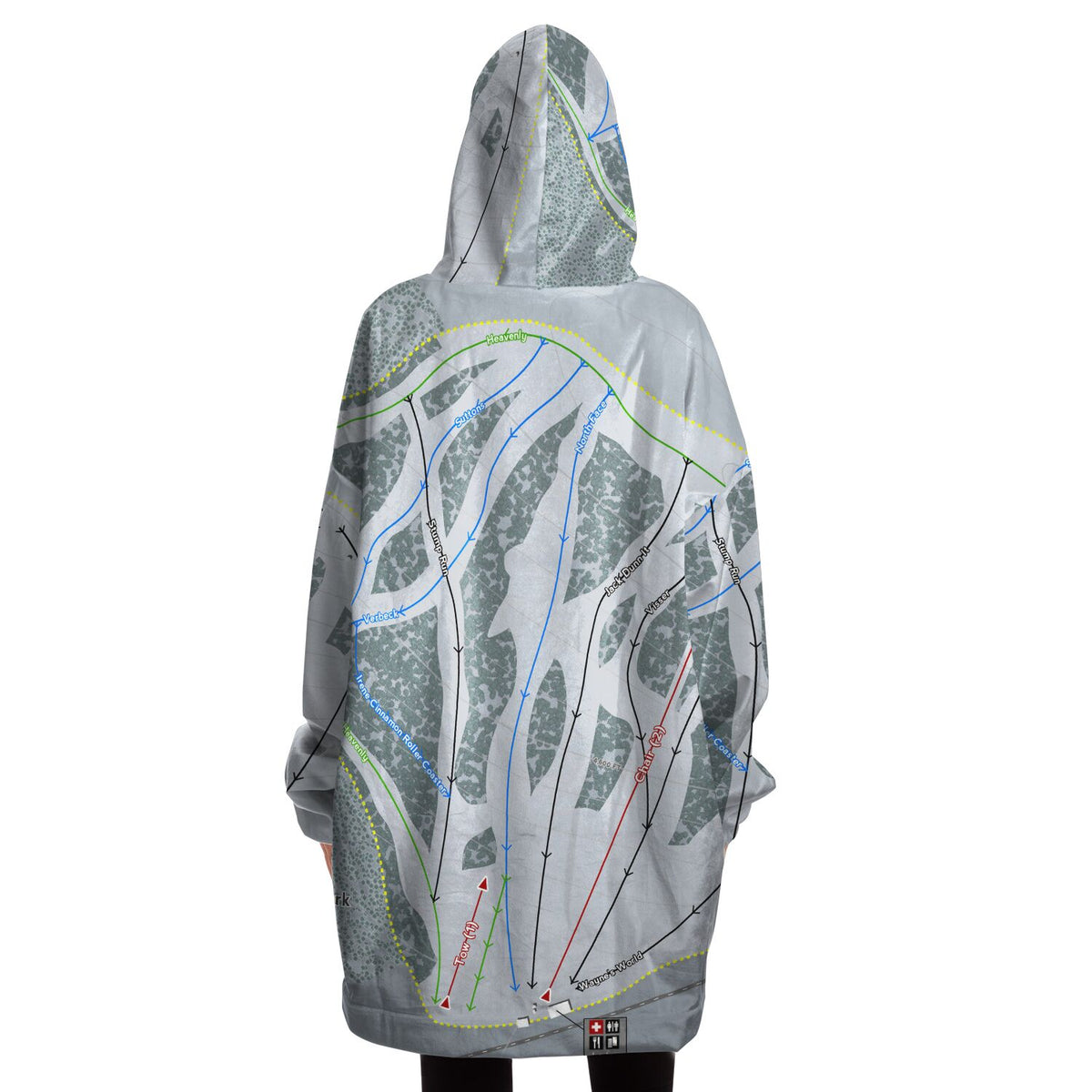 Sitzmark, Washington Ski Trail Map - Snug Hoodie