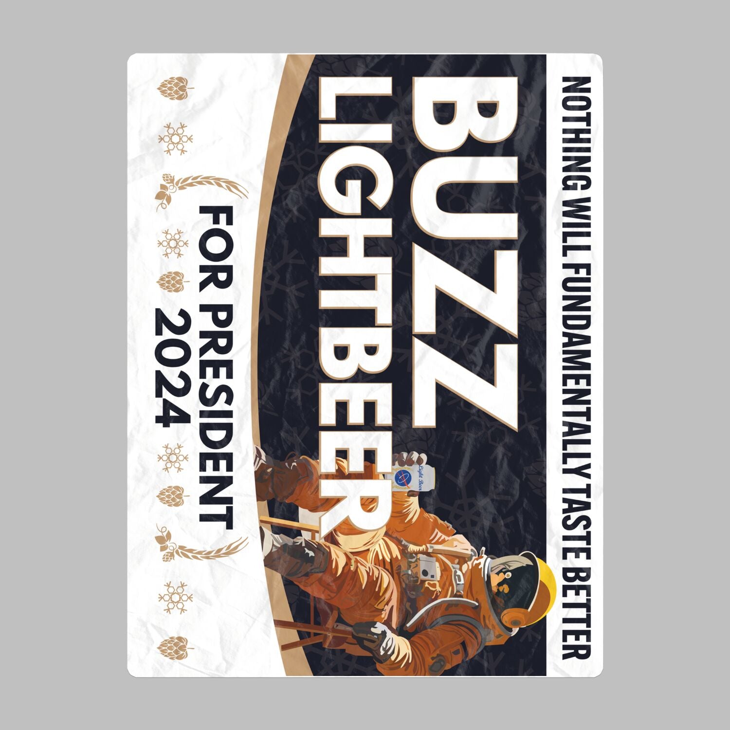 Buzz Lightbeer For President 2024 Oversized Beach Towel