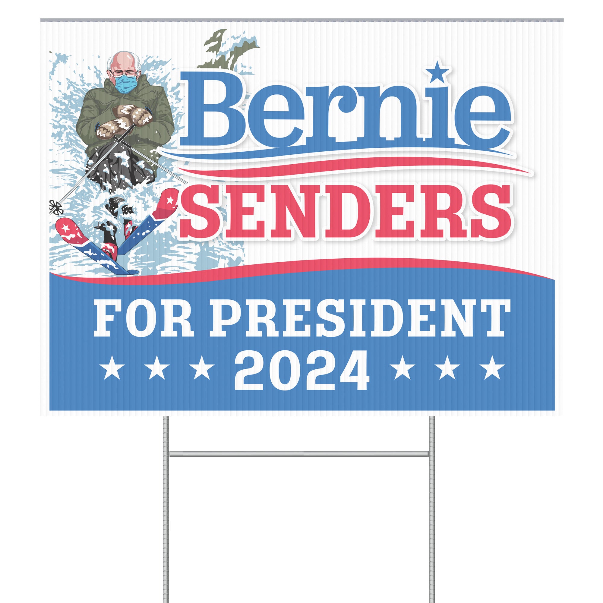 Bernie Senders For President 2024 Yard Sign