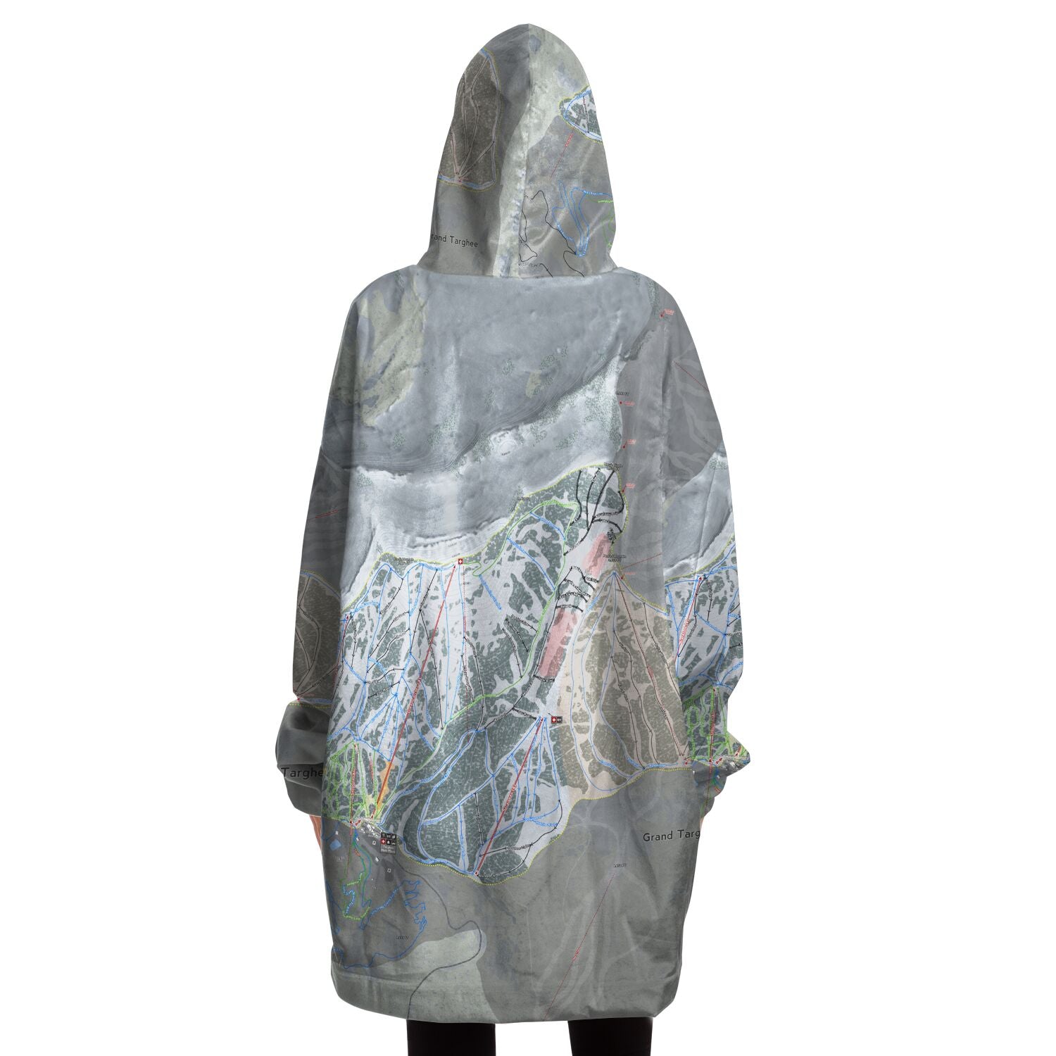 Grand Targhee, Wyoming Ski Trail Map - Snug Hoodie