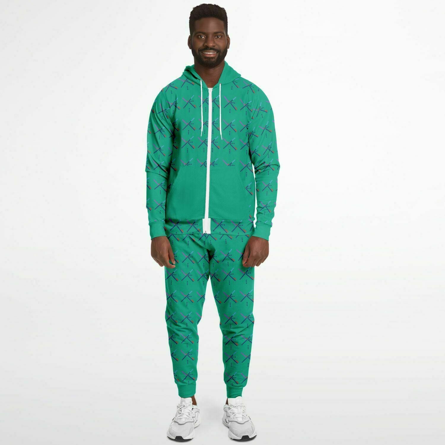 PDX Airport Unisex Ziphoodie And Jogger Set