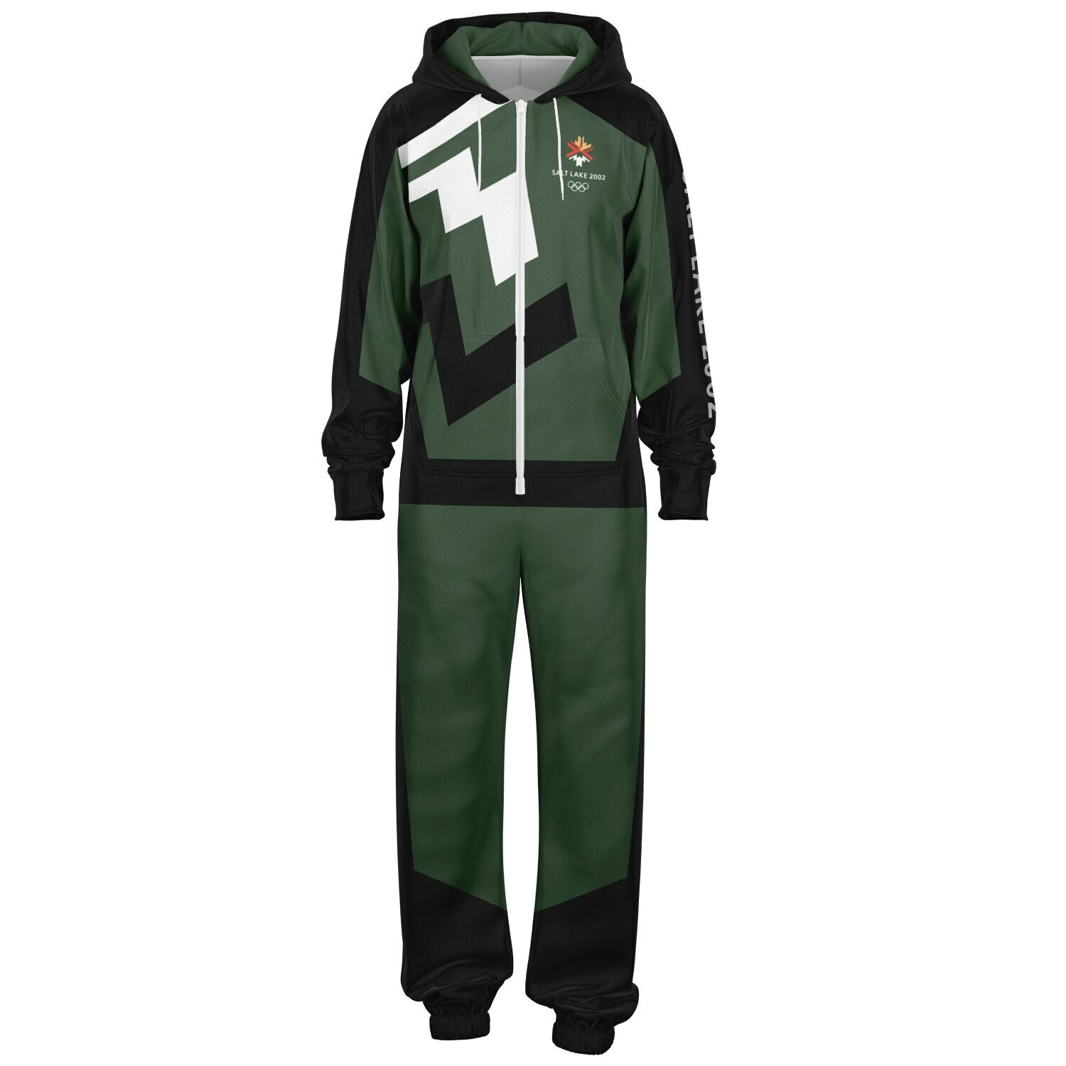 The Salt Lake 2002 Olympics Uniforms Jumpsuit - Green