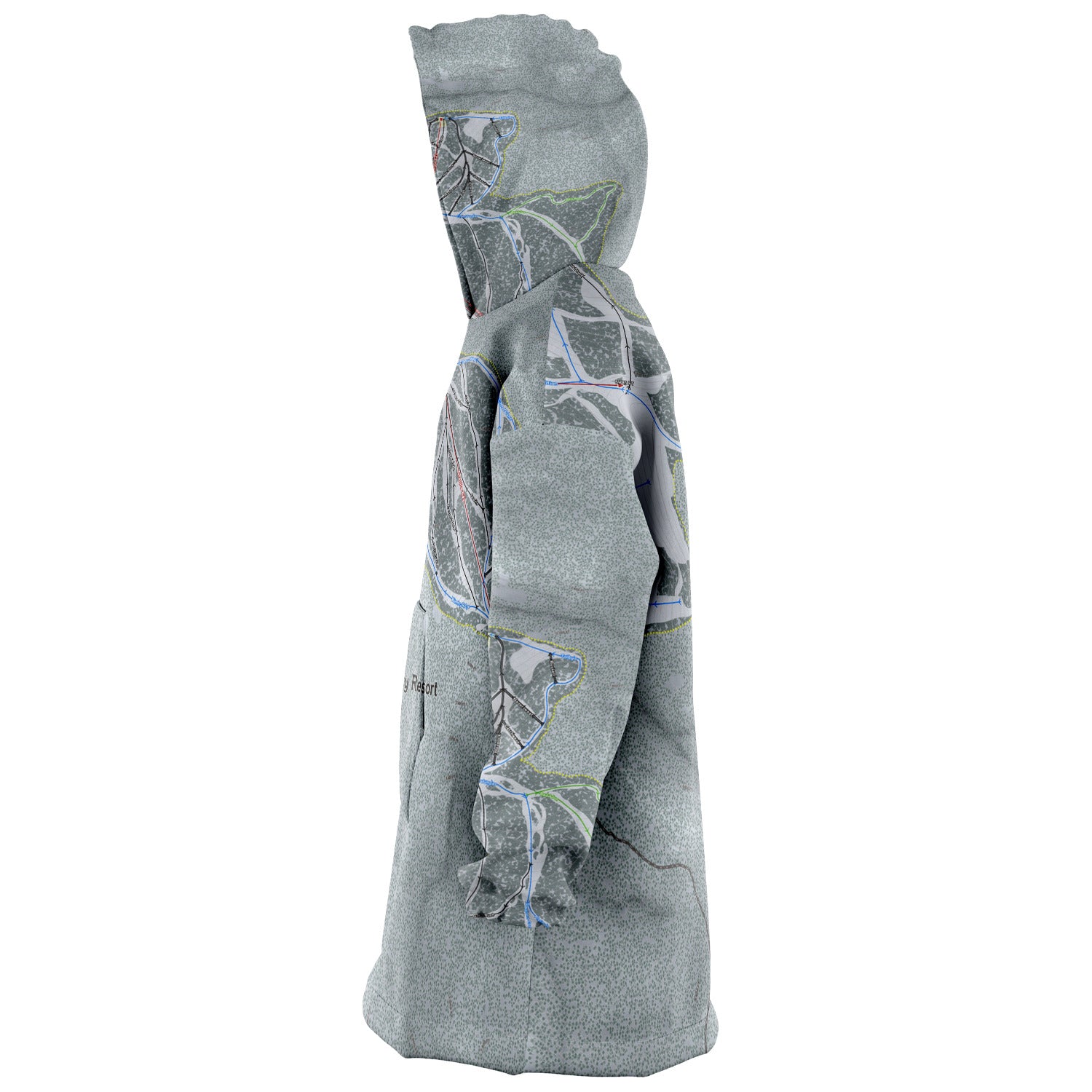 Discovery, Montana Ski Trail Map - Snug Hoodie