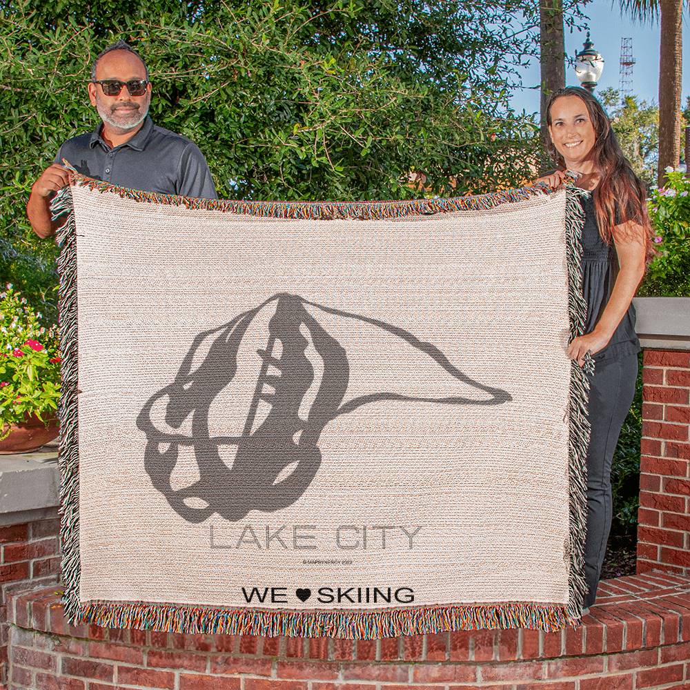 PERSONALIZED LAKE CITY, COLORADO WOVEN BLANKET