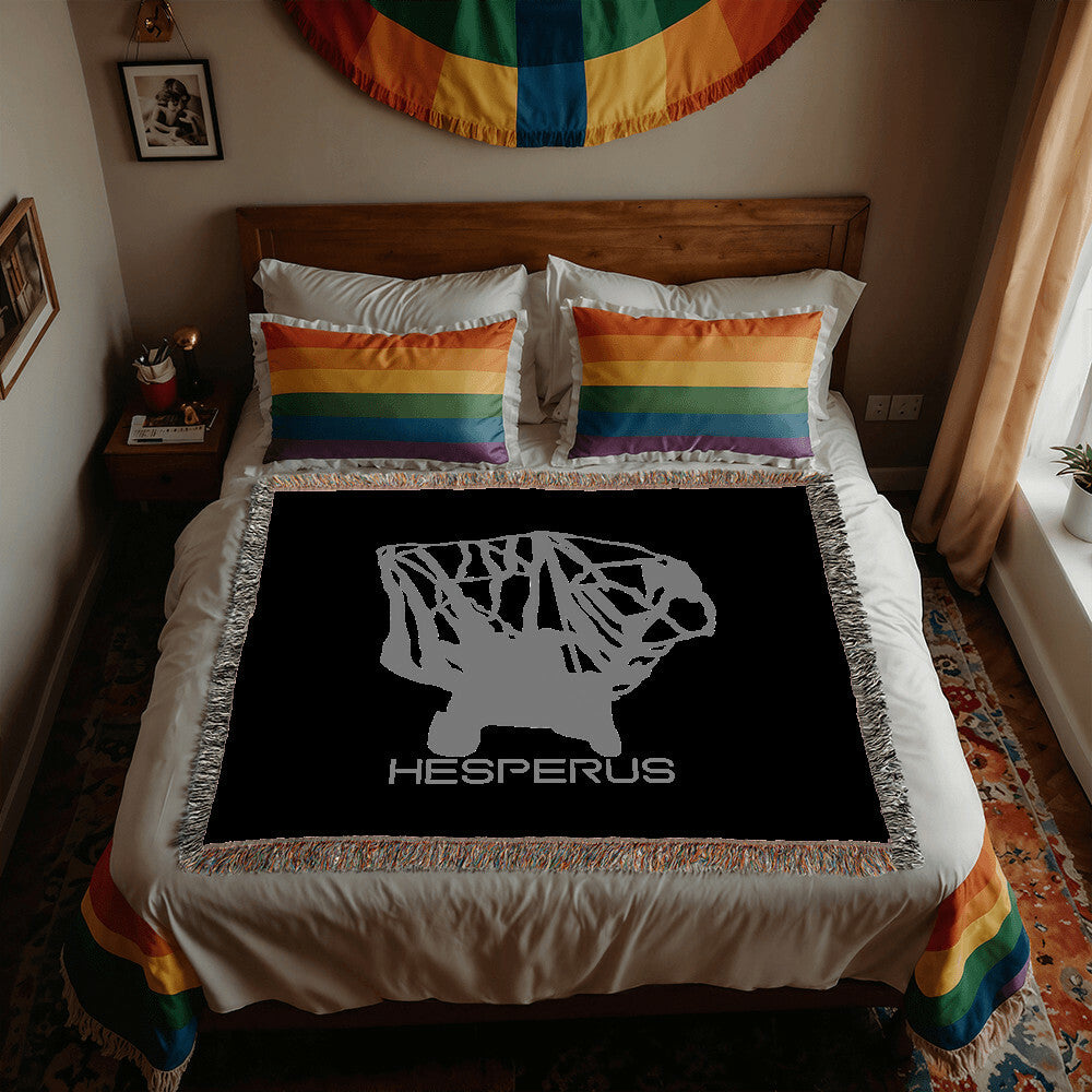 PERSONALIZED HESPERUS, COLORADO WOVEN BLANKET