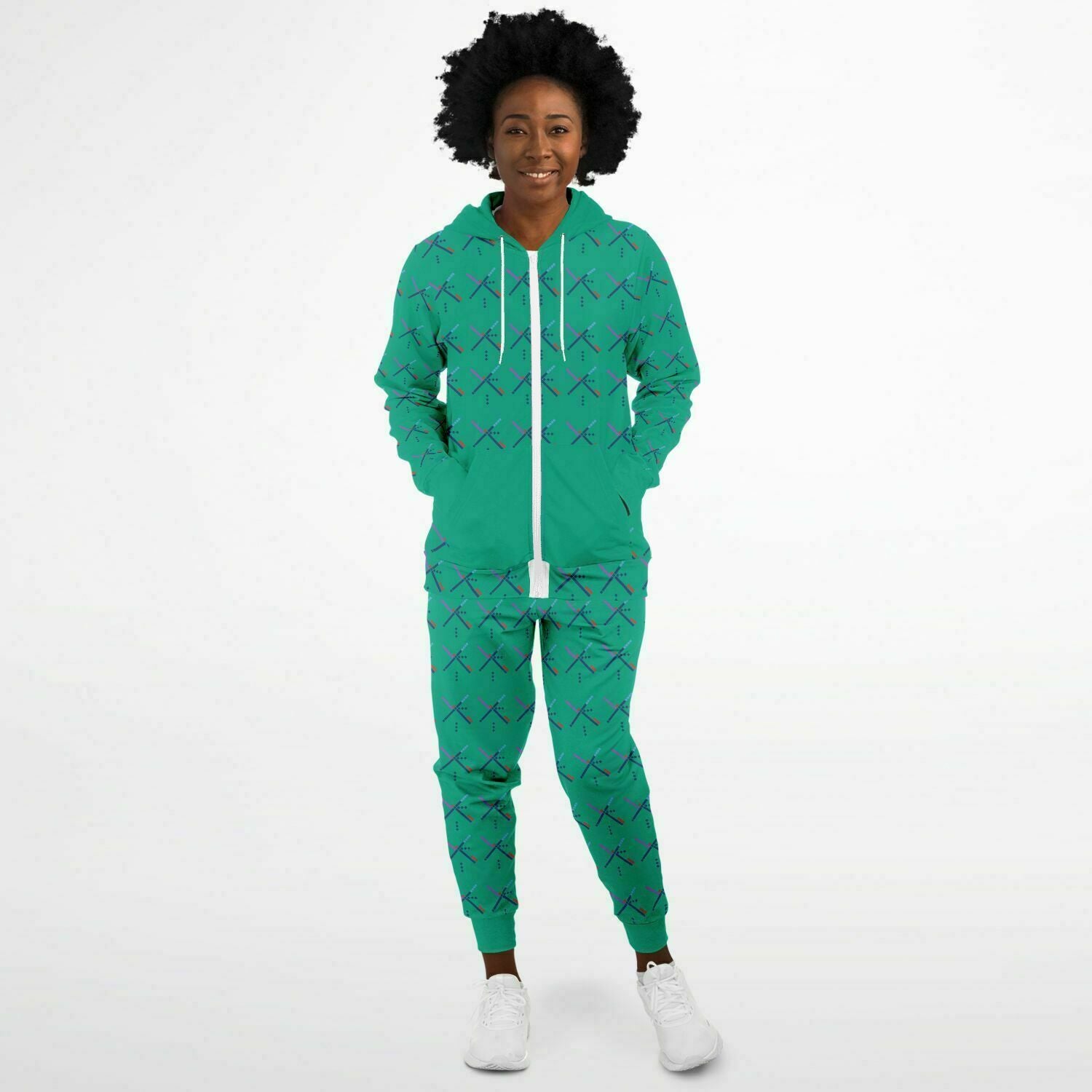 PDX Airport Unisex Ziphoodie And Jogger Set