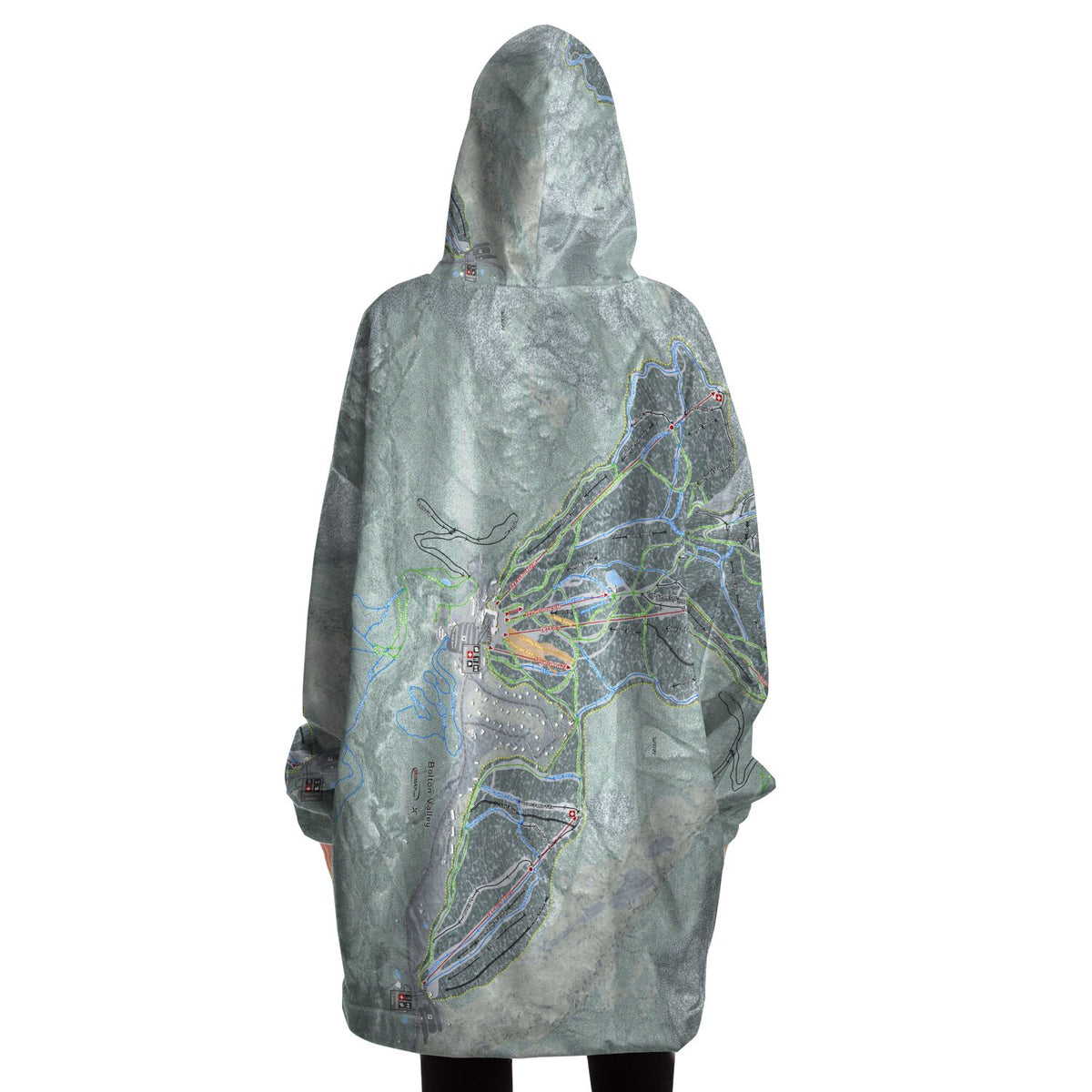 Bolton Valley, Vermont Ski Trail Map - Snug Hoodie