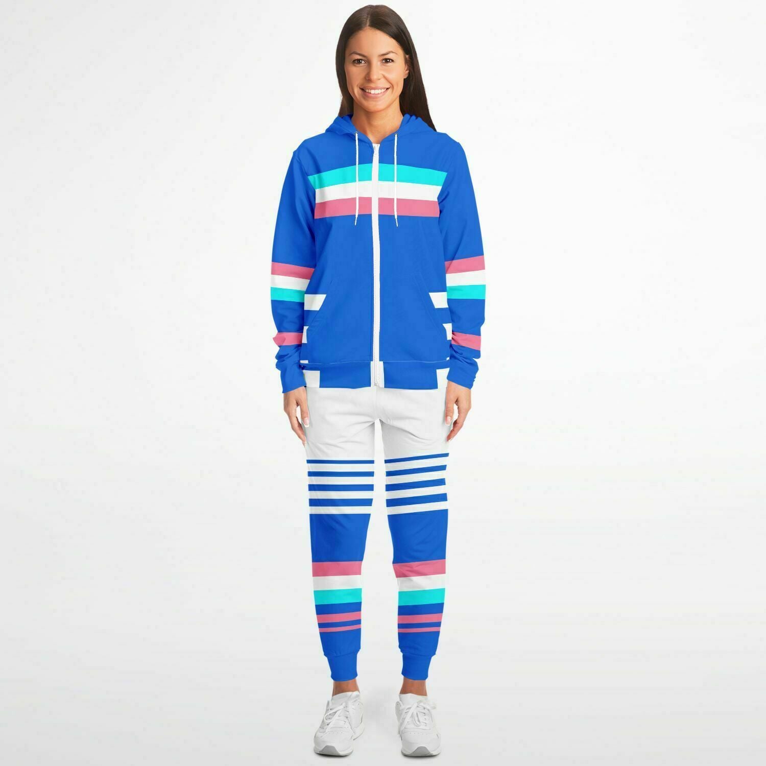 Stripe Club Unisex Ziphoodie and Jogger Set