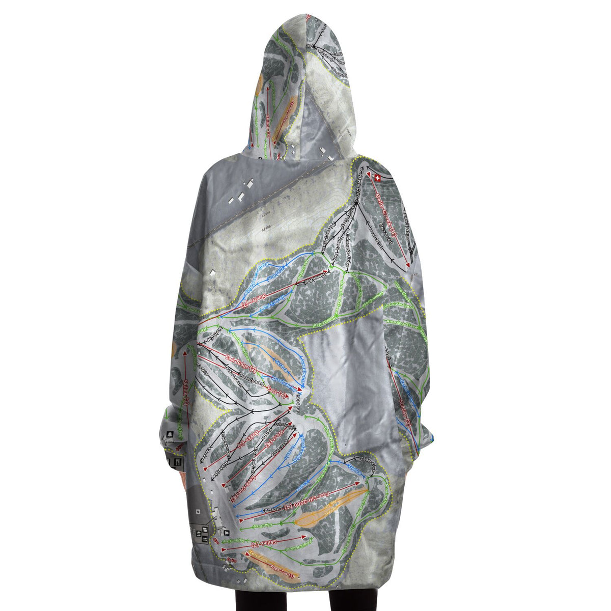 Welch Village, Minnesota Ski Trail Map - Snug Hoodie