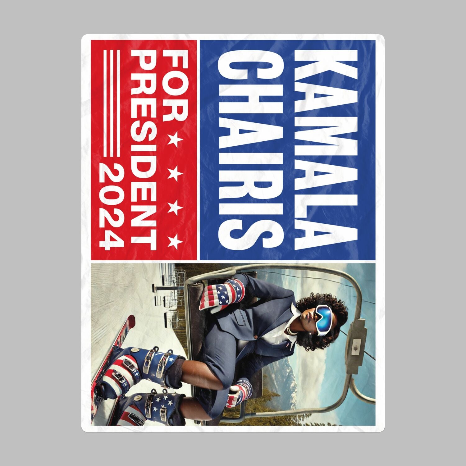 Kamala Chairis For President 2024 Oversized Beach Towel