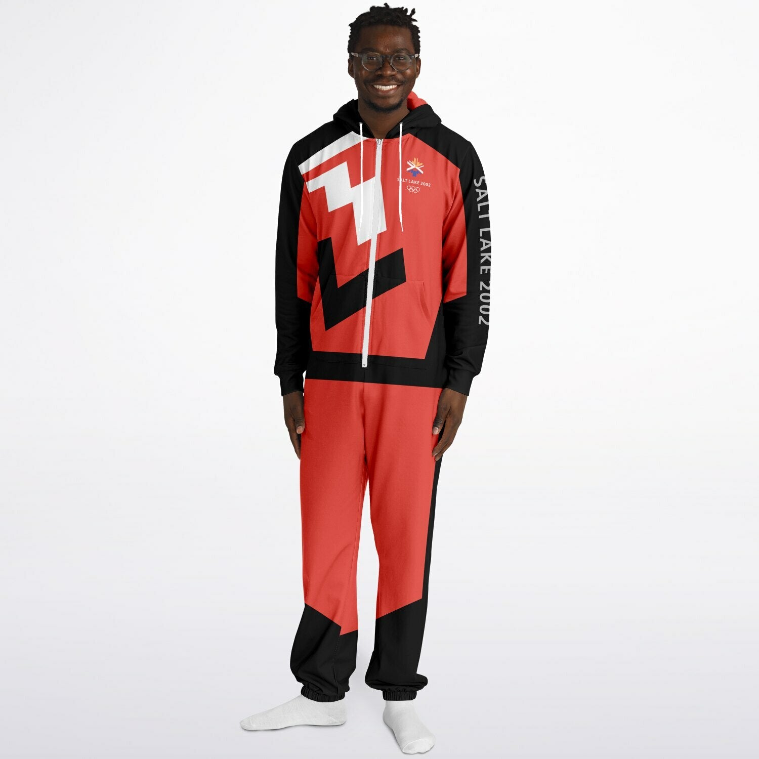 The Salt Lake 2002 Olympics Uniforms Jumpsuit - Red