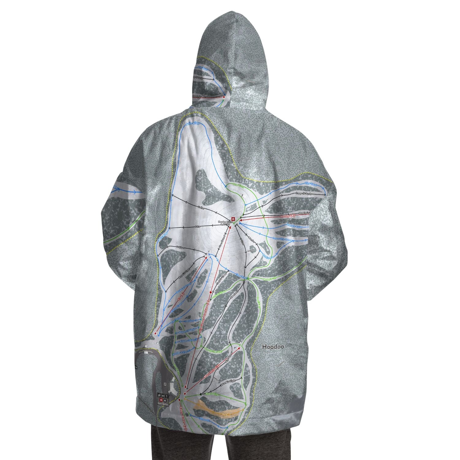 Hoodoo, Oregon Ski Trail Map - Snug Hoodie