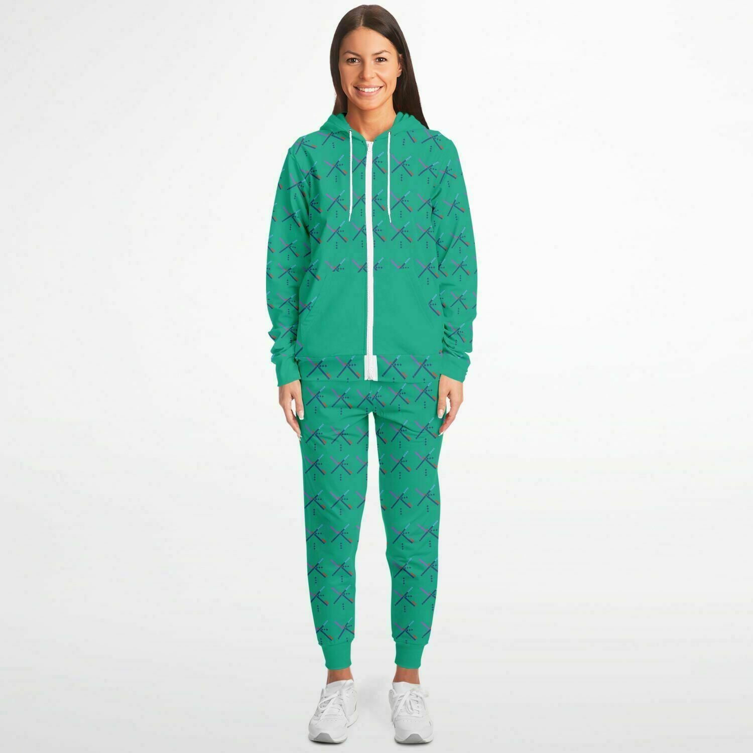 PDX Airport Unisex Ziphoodie And Jogger Set