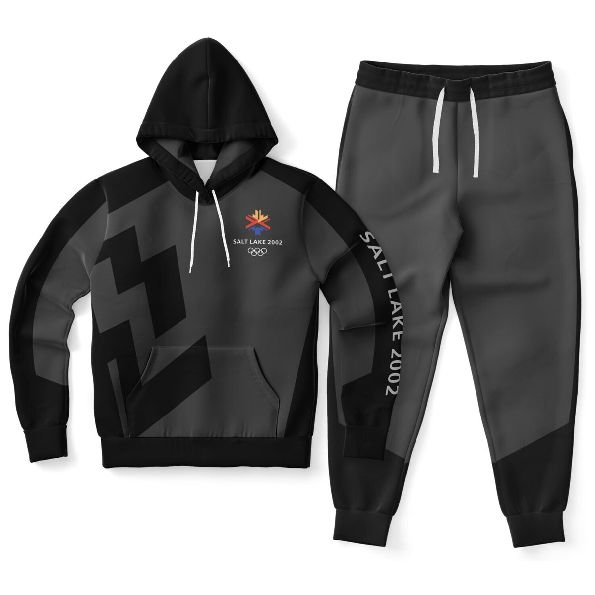 The Salt Lake 2002 Olympics Uniforms Hoodie &amp; Jogger - Black