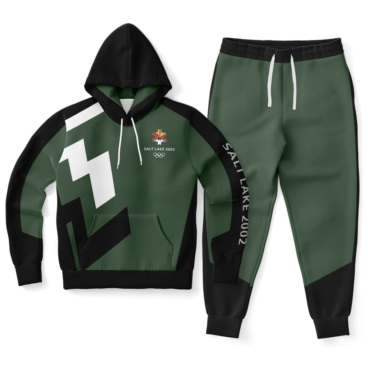 The Salt Lake 2002 Olympics Uniforms Hoodie &amp; Jogger - Green