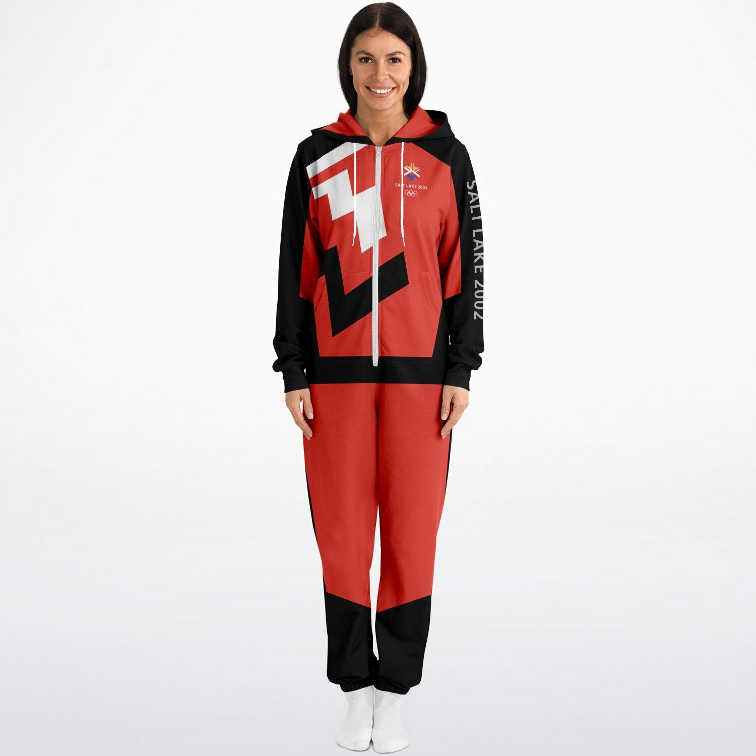 The Salt Lake 2002 Olympics Uniforms Jumpsuit - Red