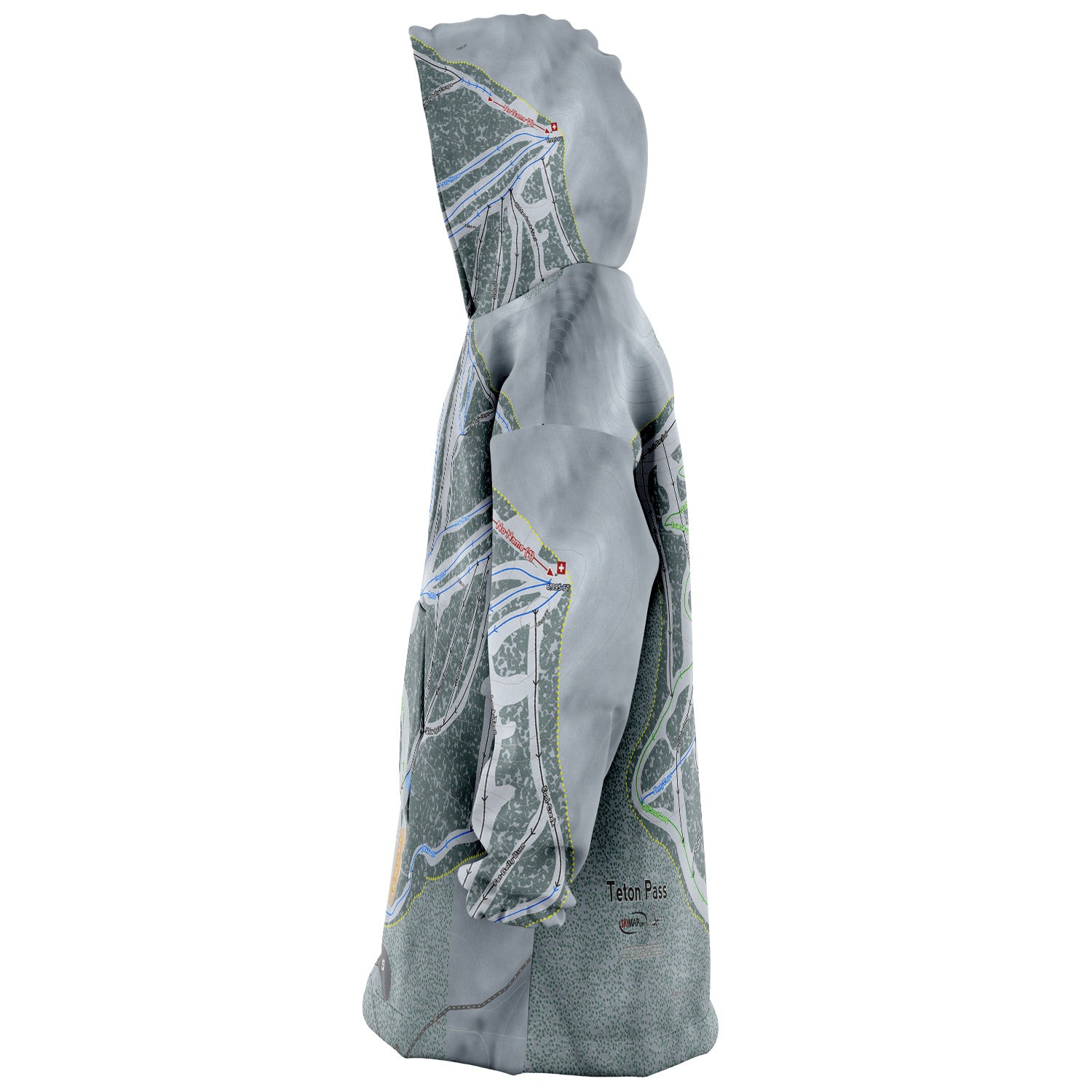 Teton Pass, Oregon Trail Map Snug Hoodie