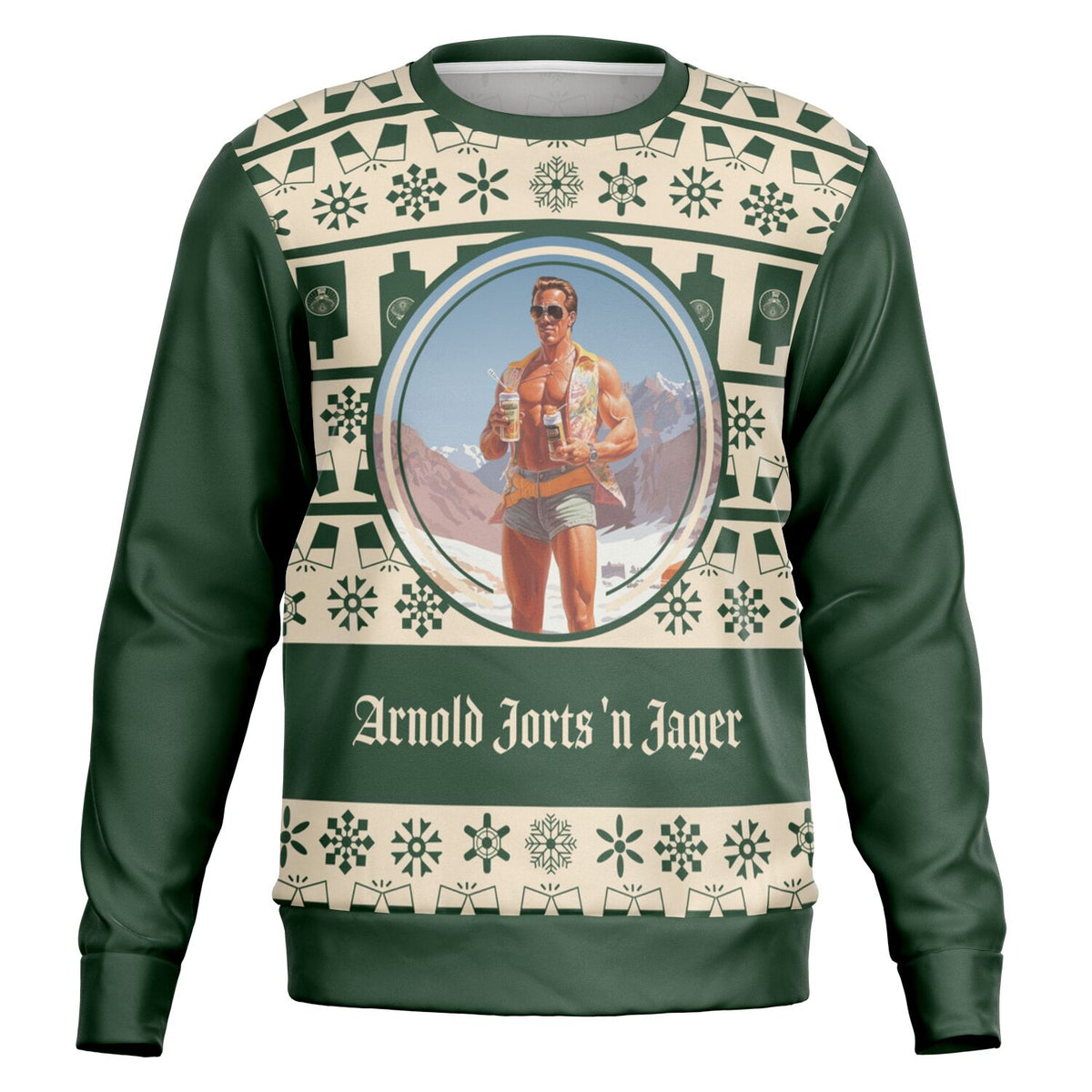 Arnold Jorts &#39;n Jager Ugly Christmas Sweater for Skiers