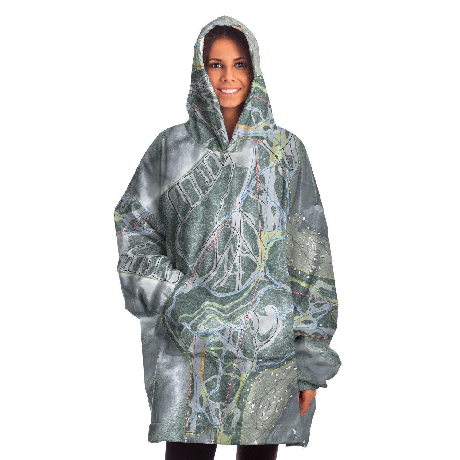 Sundance, Utah Ski Trail Map - Snug Hoodie