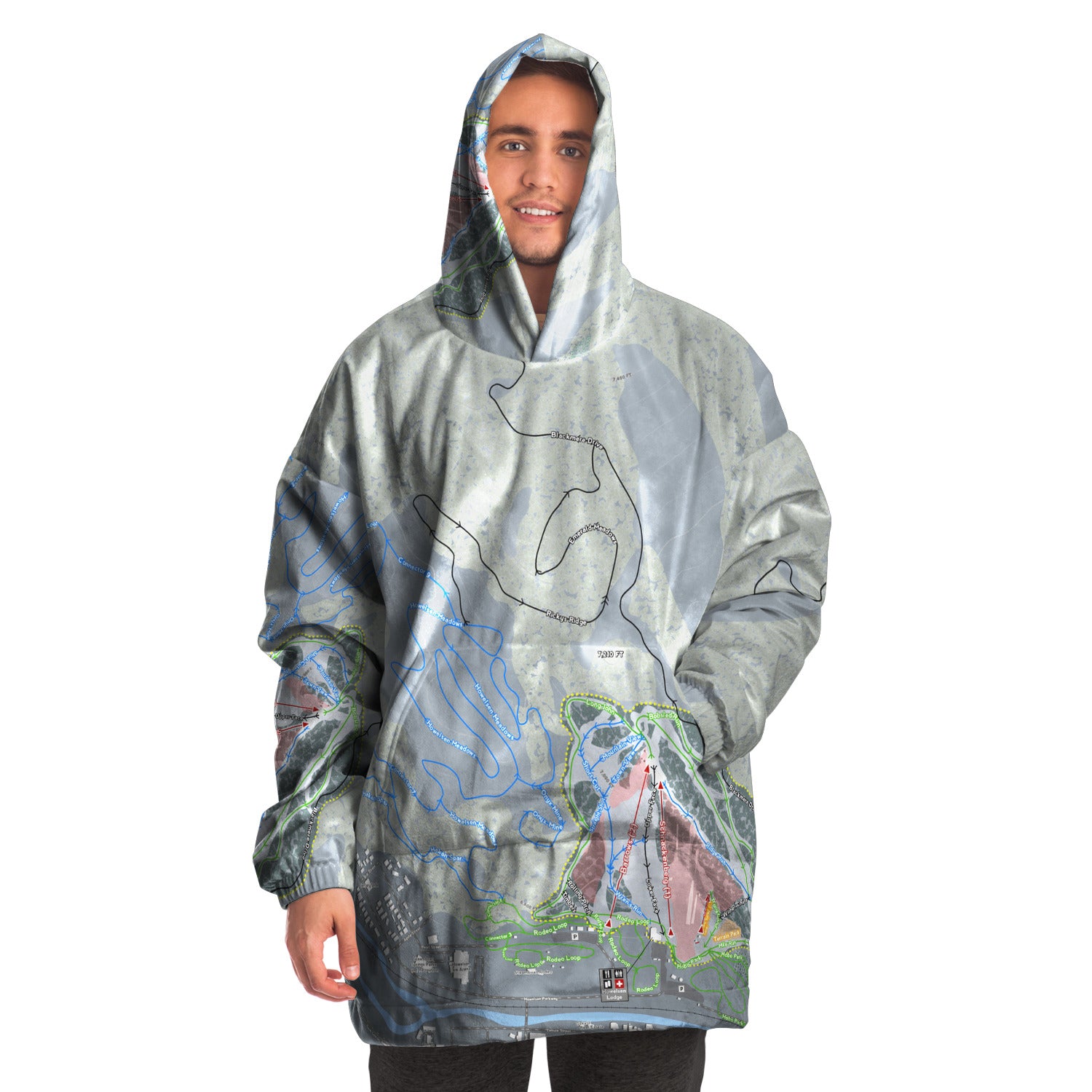 Howelsen Hill, Colorado Ski Trail Map - Snug Hoodie