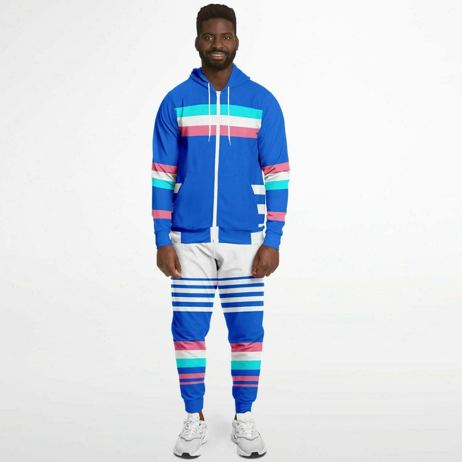 Stripe Club Unisex Ziphoodie and Jogger Set